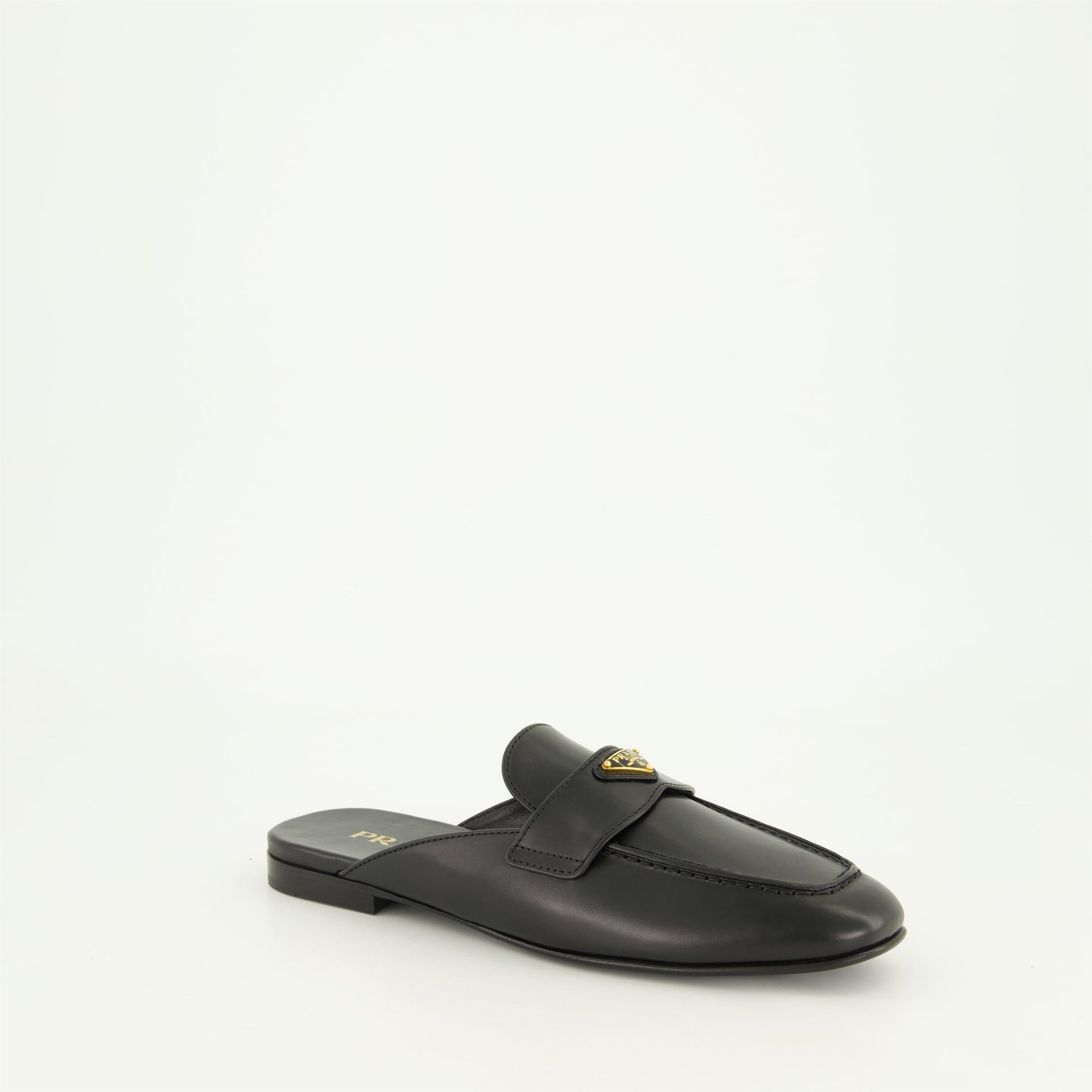 Prada Leather Loafer Mules - image 2