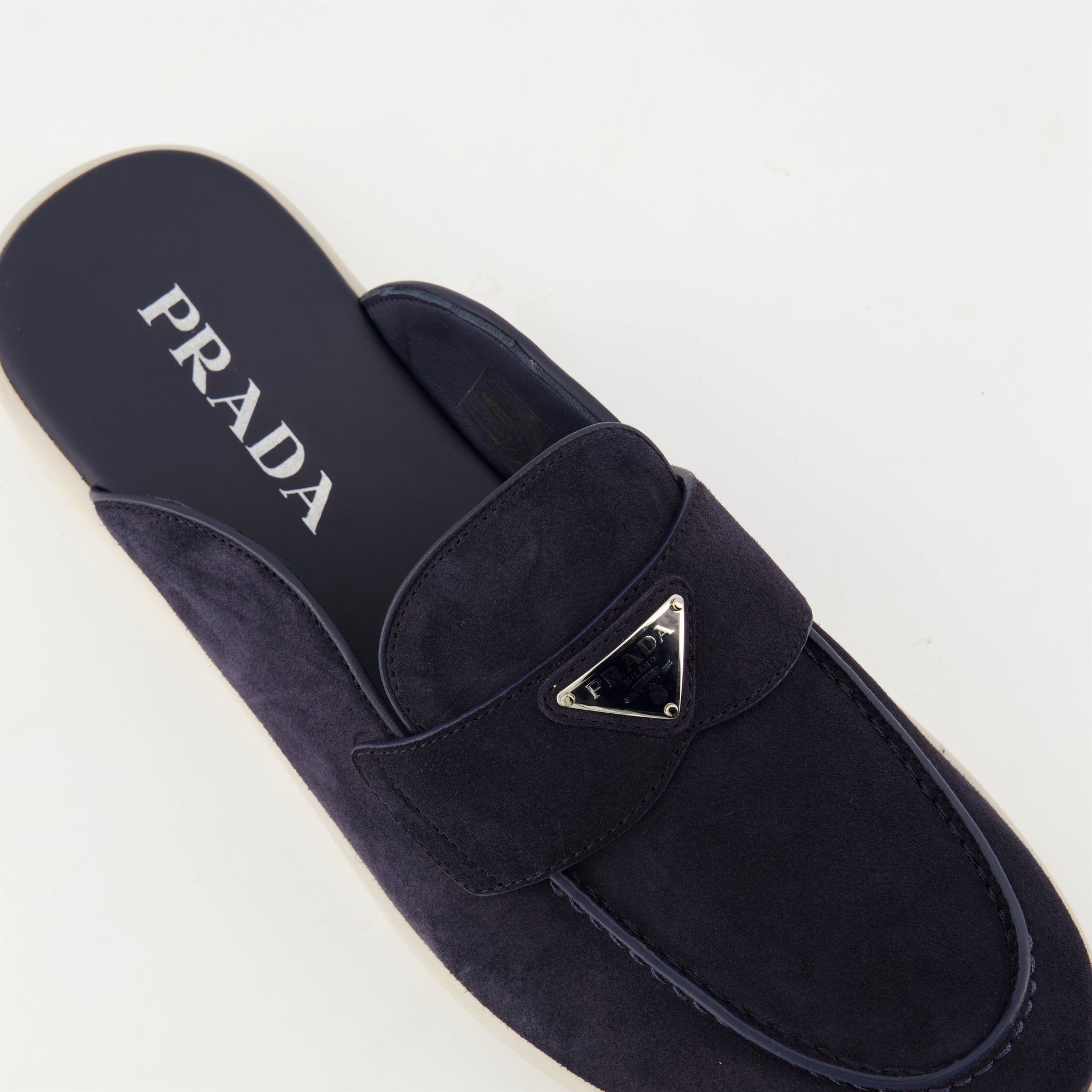 Prada Suede Leather Mules - image 5