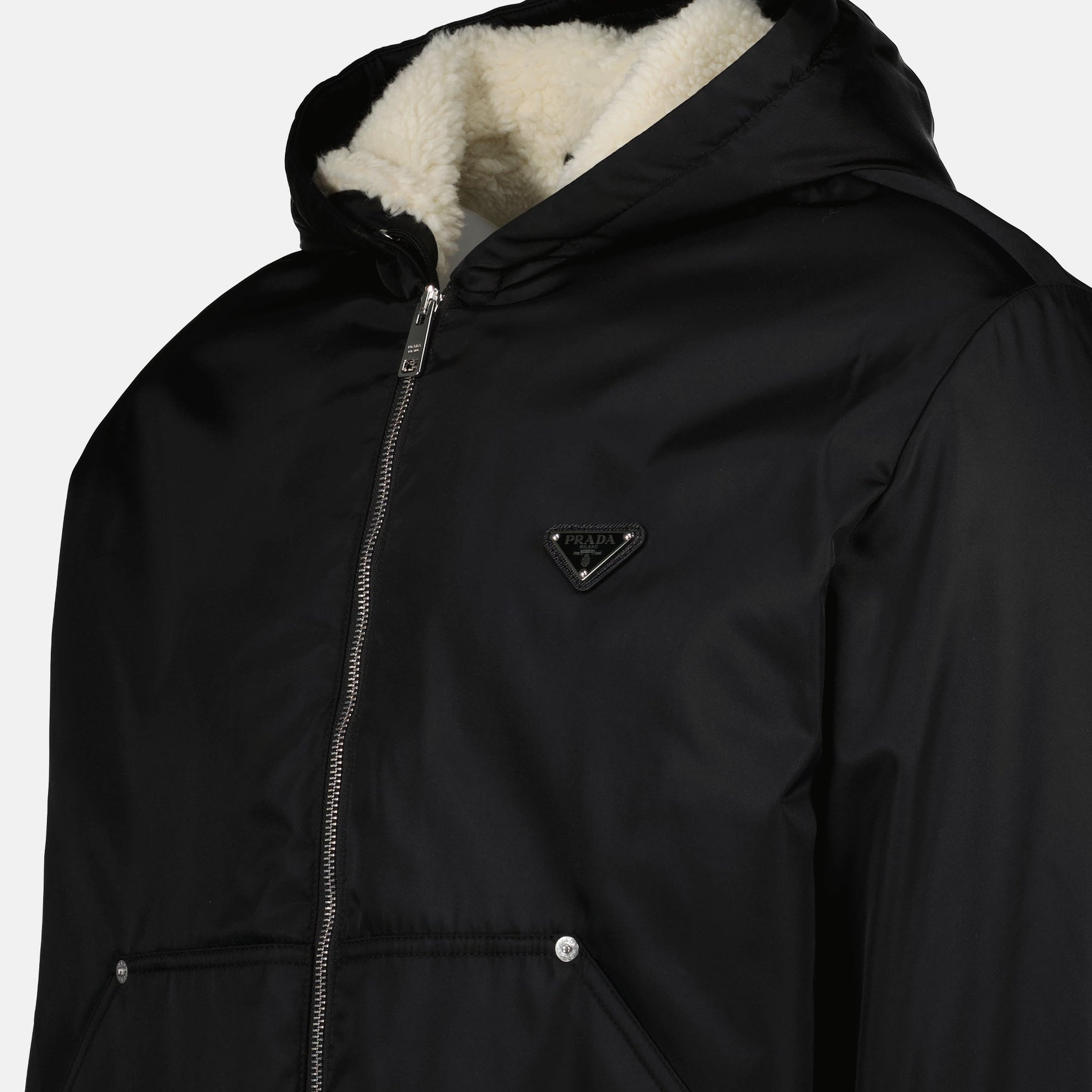 Prada Fleece-lined Re-Nylon Jacket - image 3