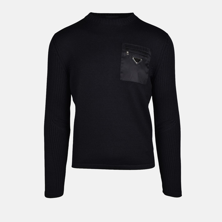 Prada Wool and Re-Nylon Sweater
