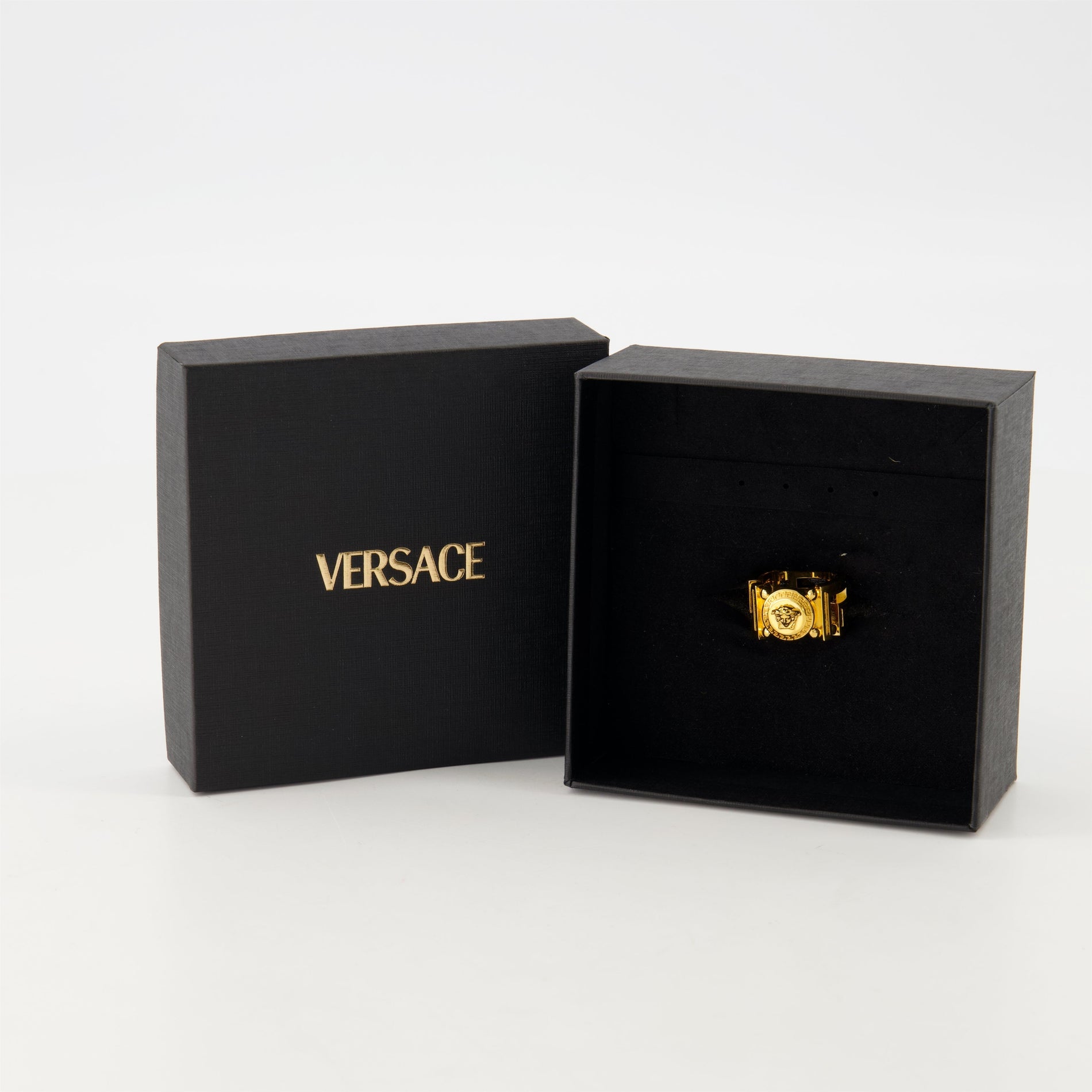 Versace Medusa Greca Ring - image 3