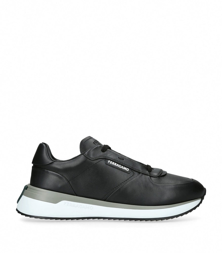 Ferragamo America 1 Leather Sneakers