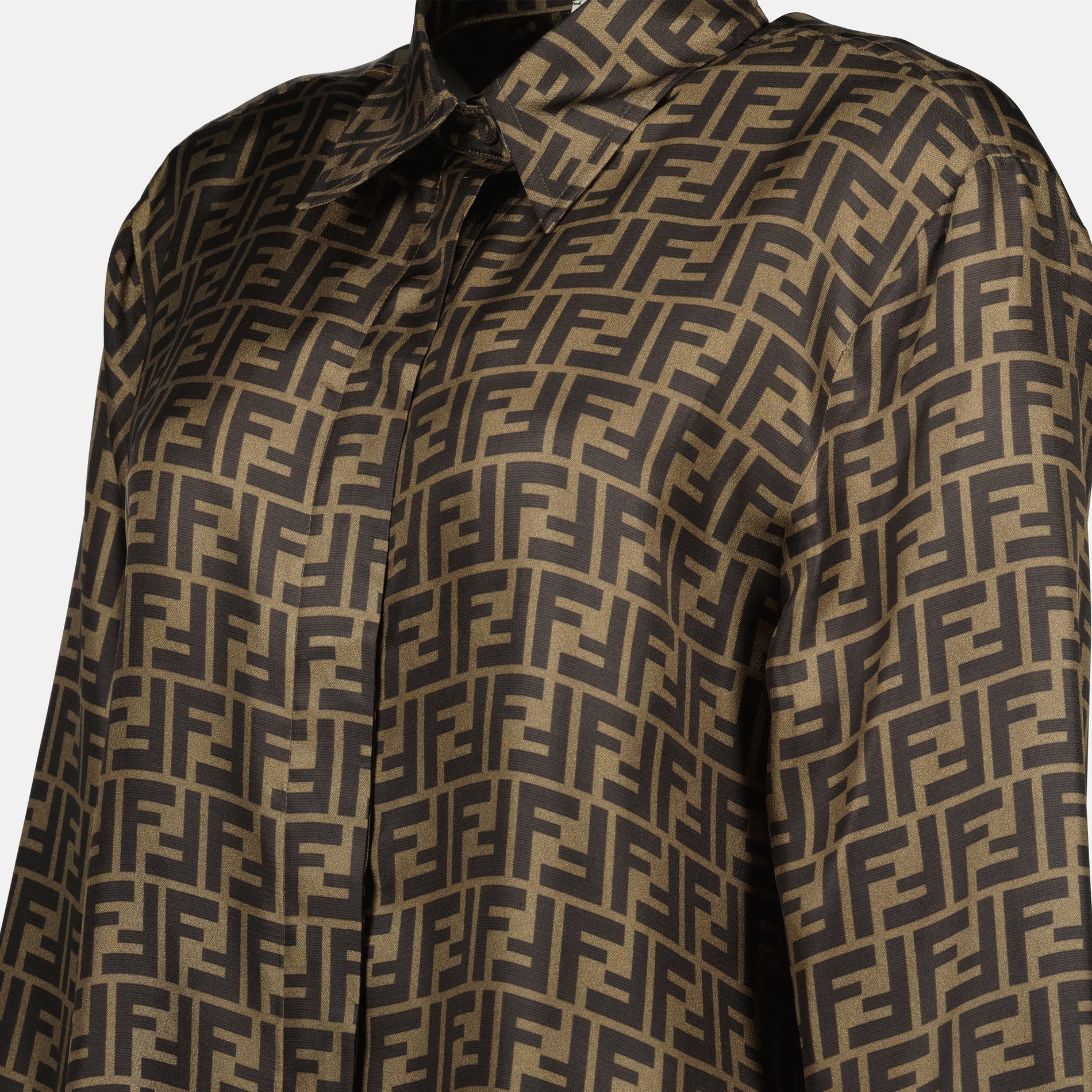 Fendi Monogram Silk Shirt - image 5