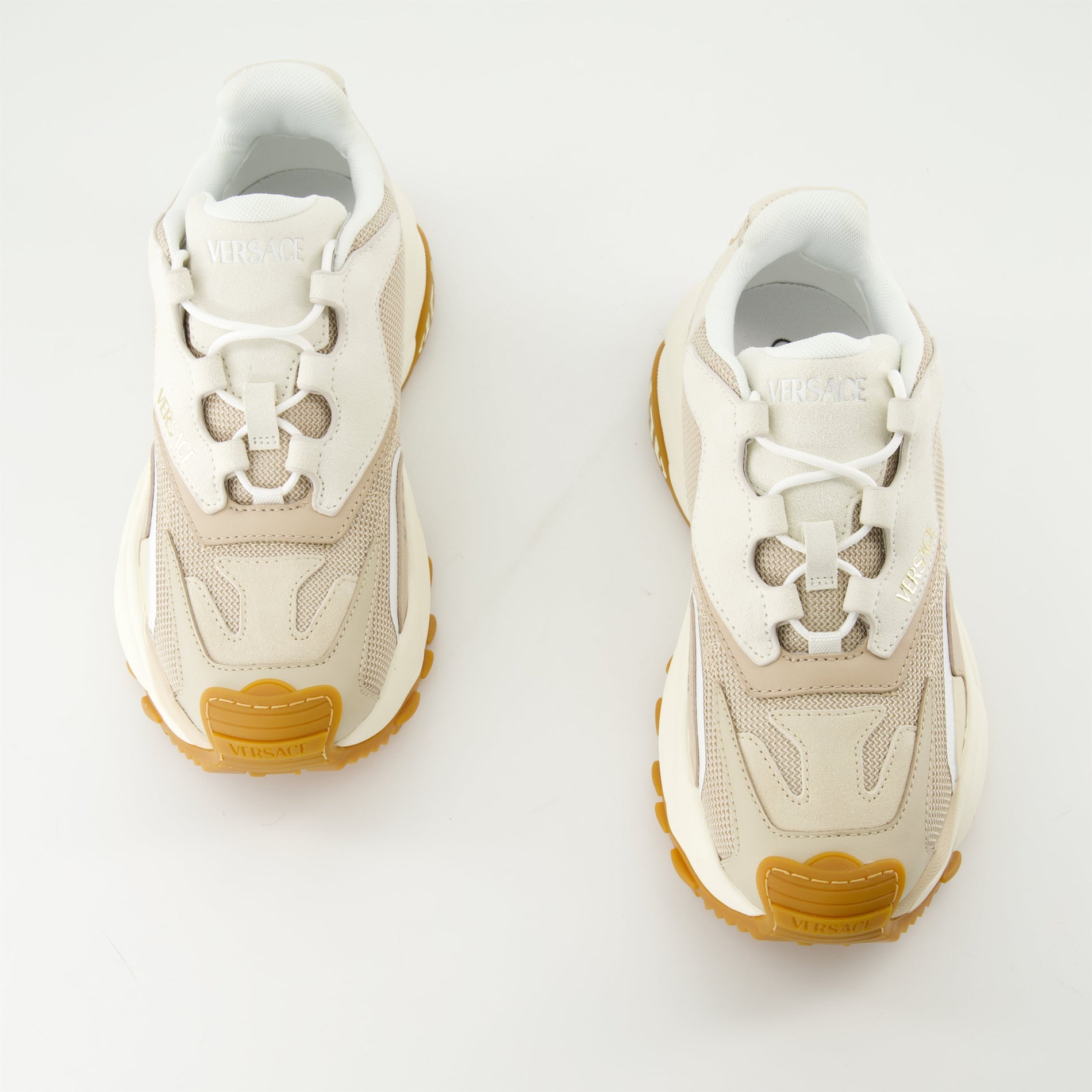 Versace Beige Chunky Runner Sneakers - image 6