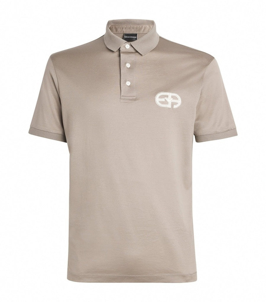 Emporio Armani Embroidered-Logo Polo Shirt