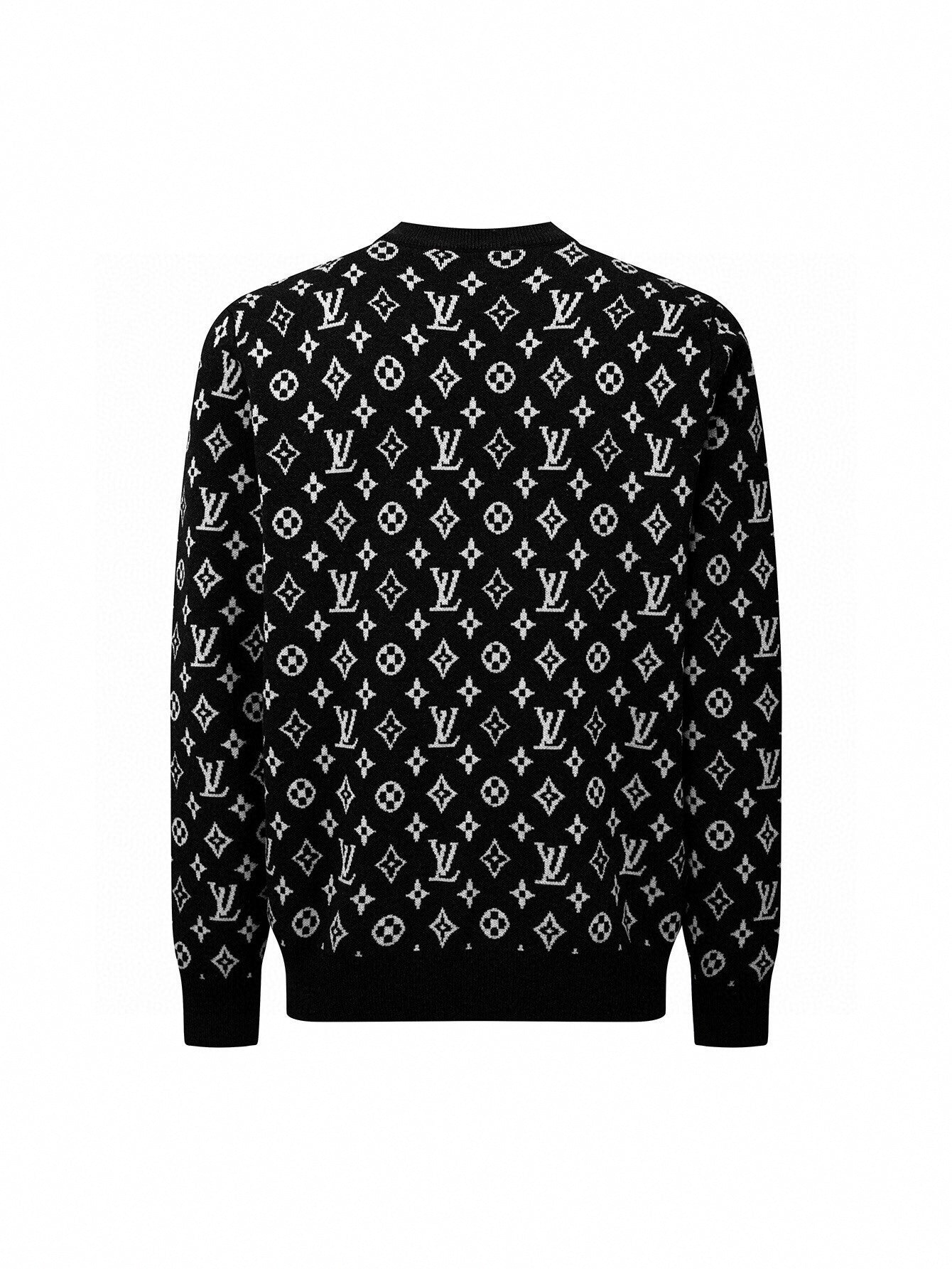 Louis Vuitton Monochrome Monogram Wool Jumper- Black - image 2