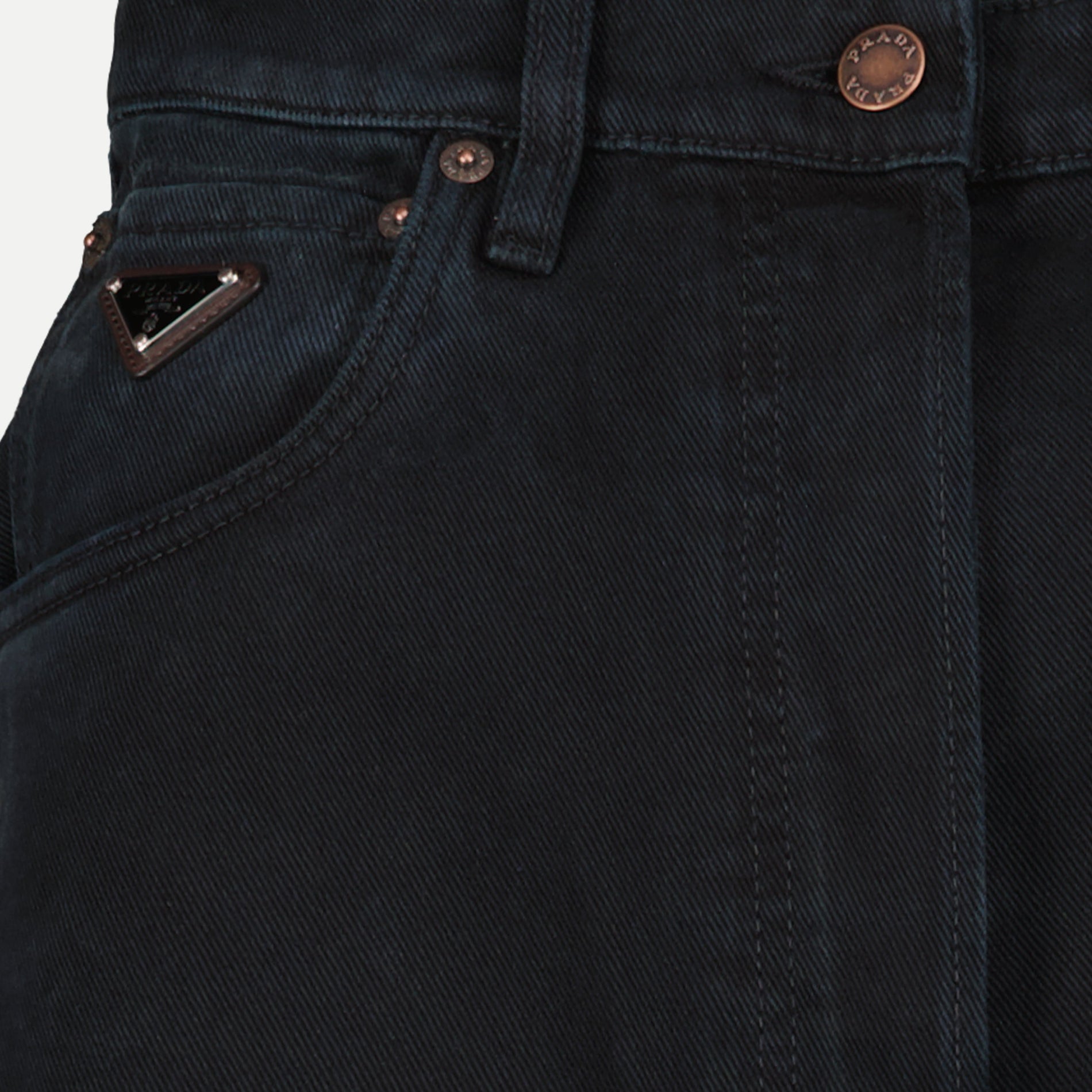 Prada Wide-Leg Dark Wash Denim Jeans - image 3