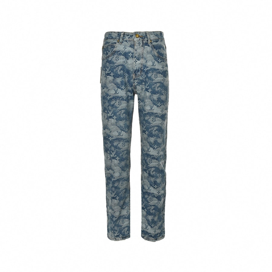 Louis Vuitton Cloud Monogram Blue Denim Jeans