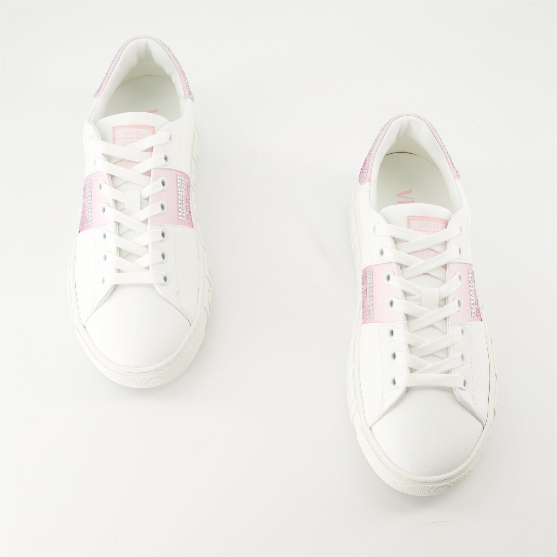 Versace Crystal-Embellished Sneakers - image 6
