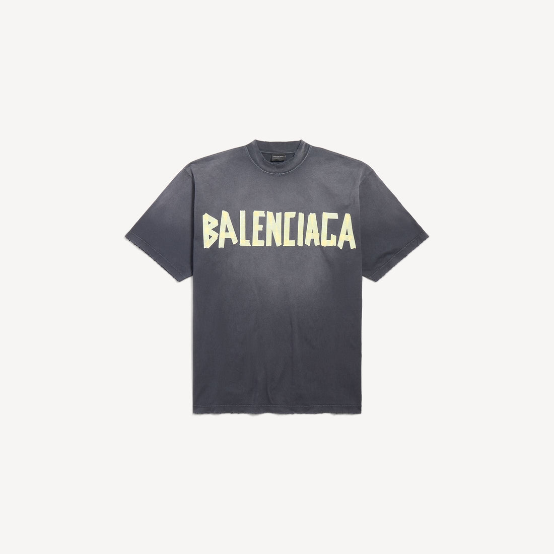 Tape Type Medium Fit T-Shirt in Black Vintage Jersey