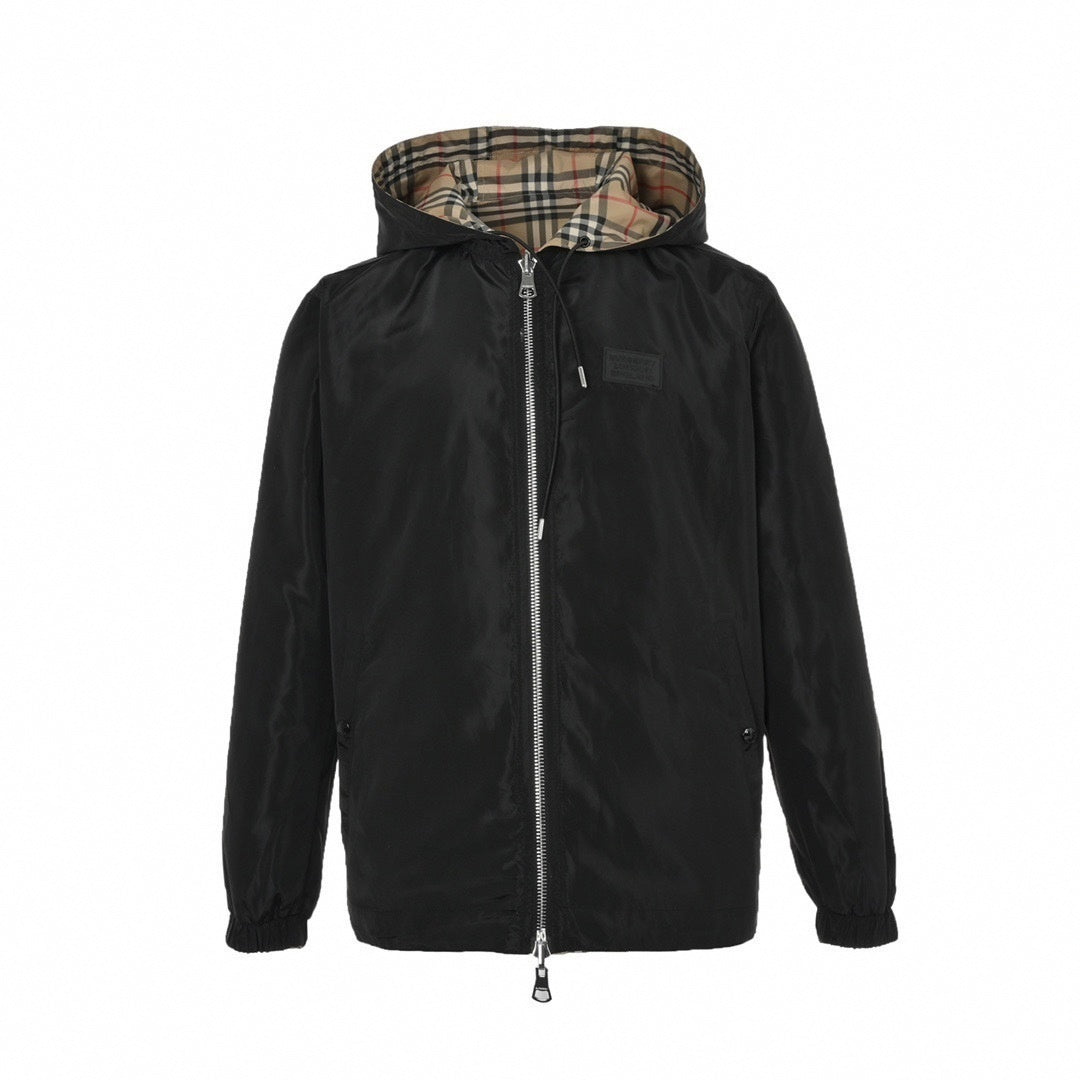 Burberry Reversible Vintage Check Hooded Windbreaker - image 2