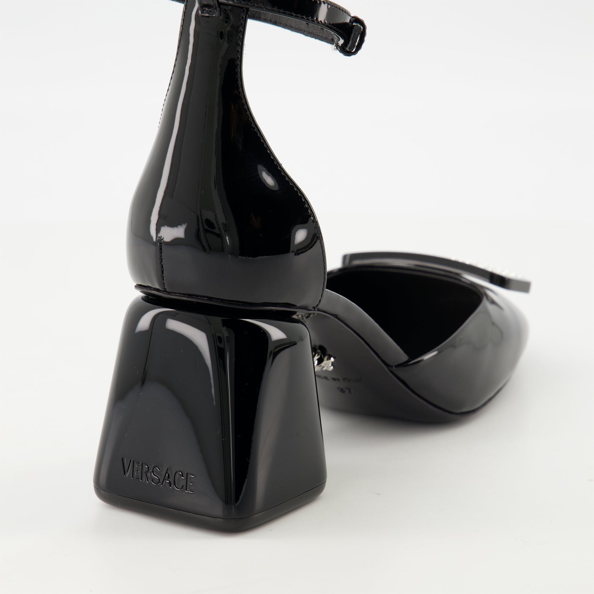 Versace Ankle-Strap Block Heel Sandals - image 4