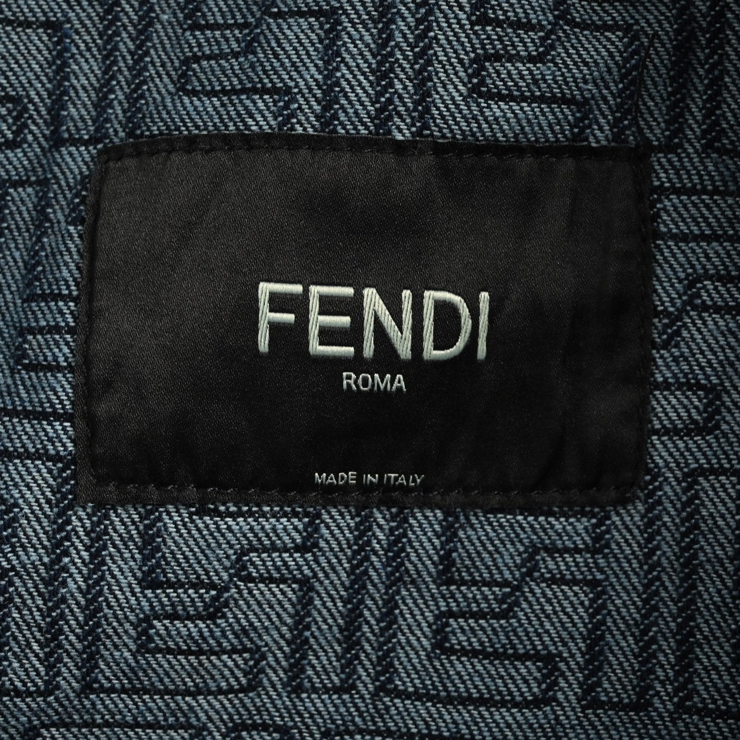 Fendi Roma FF Monogram Denim Overshirt - image 8