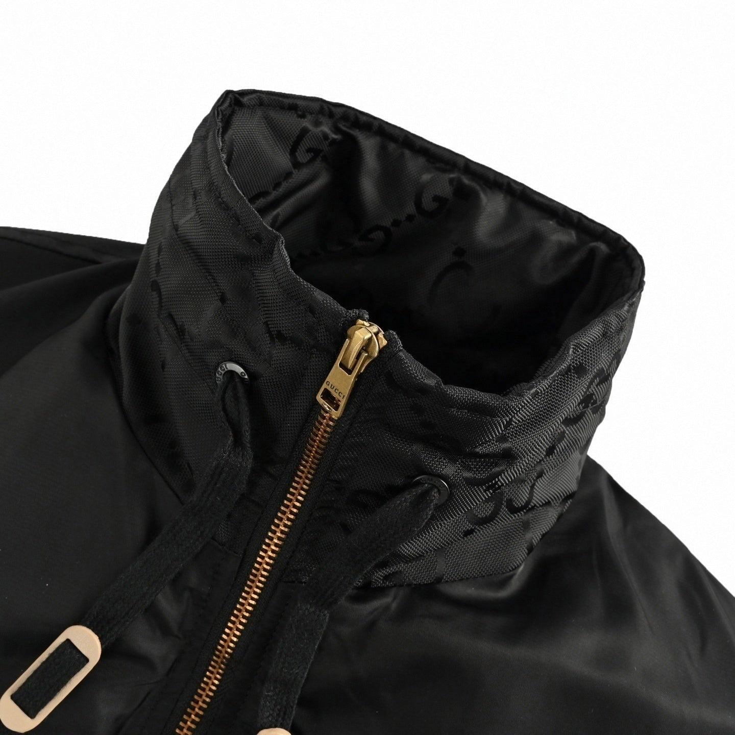 Gucci Black GG Monogram Padded Bomber Jacket - image 4