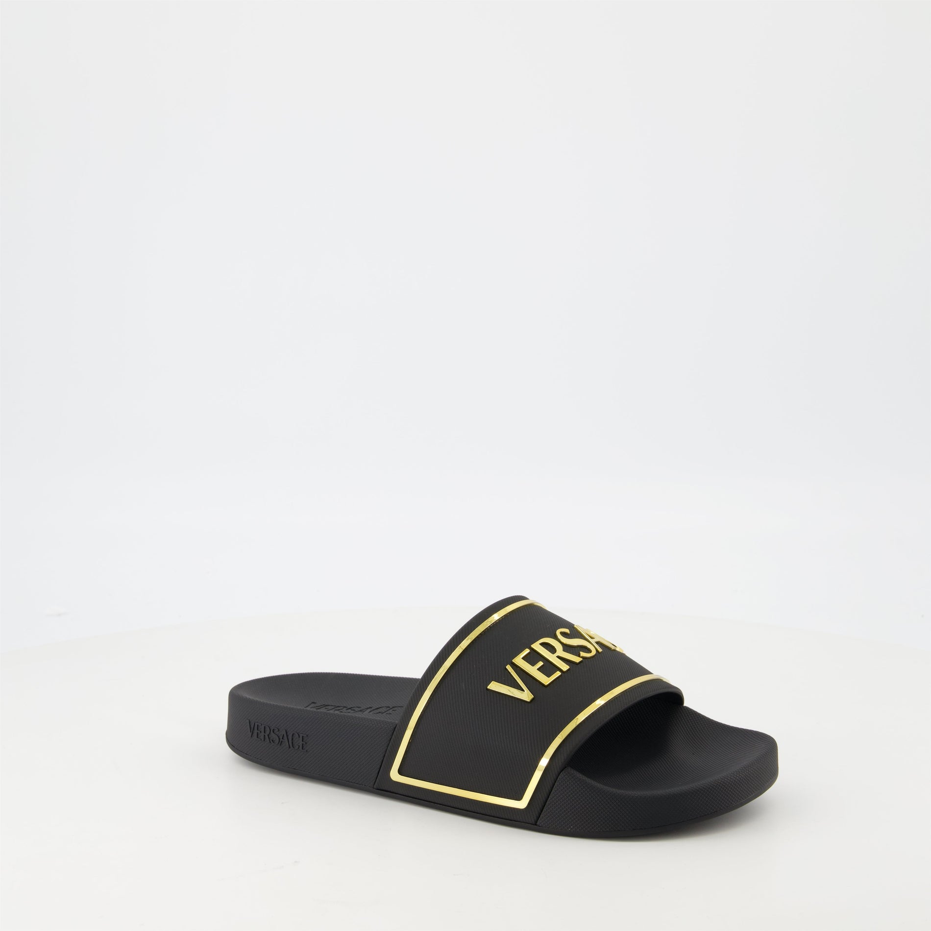 Versace Logo Pool Slide Slippers - image 2