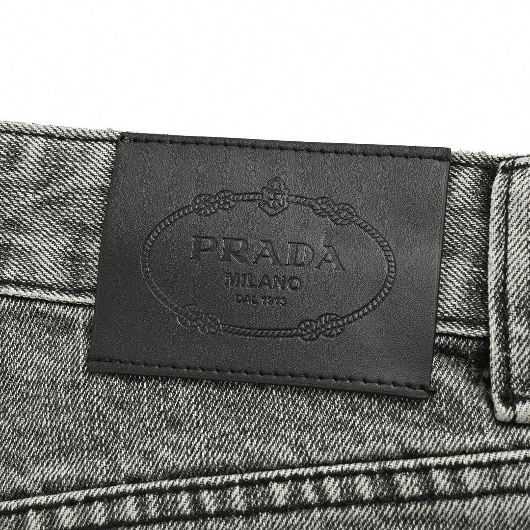 Prada Washed Black Slim Fit Denim Jeans - image 6