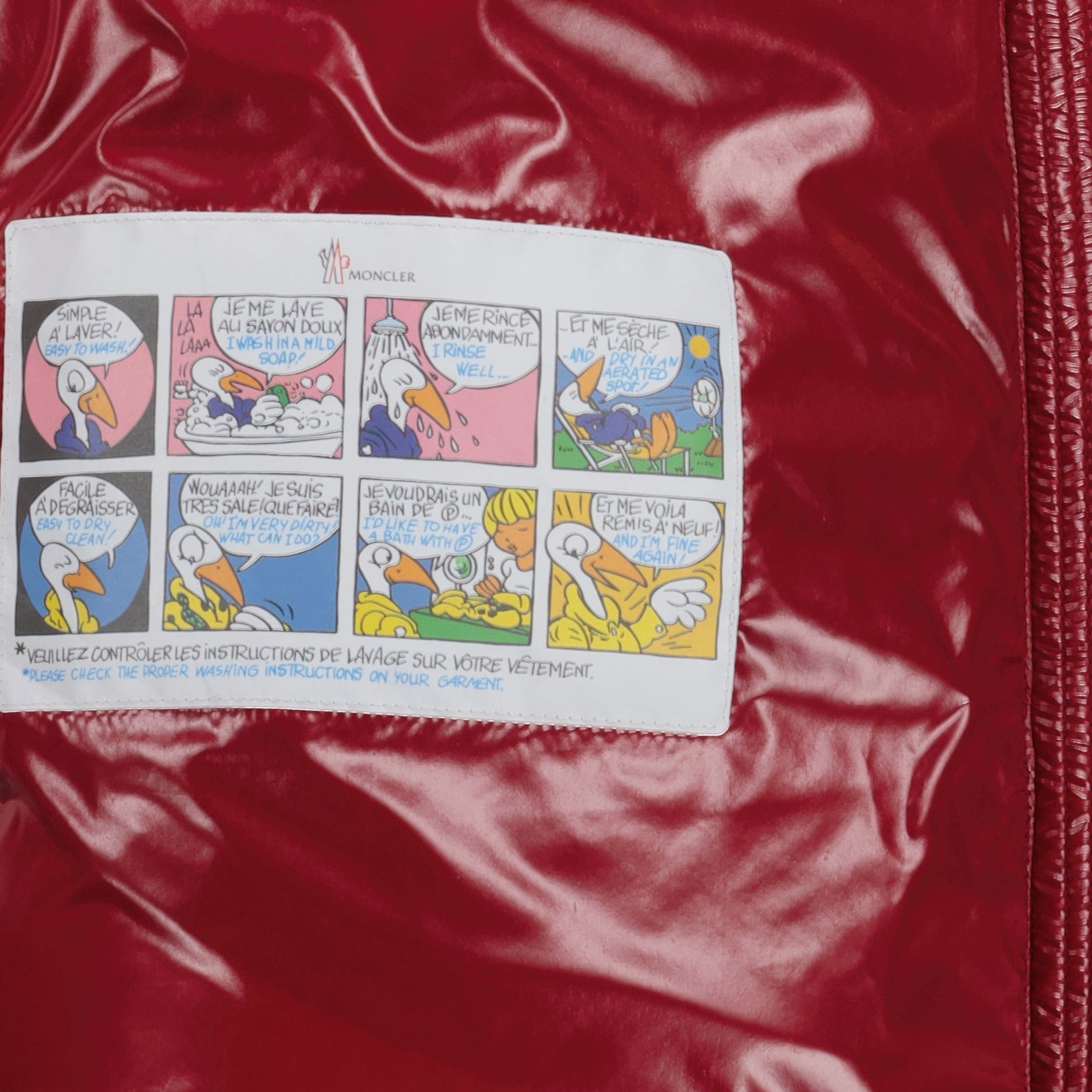 Moncler Glossy Red Hooded Puffer Jacket - image 4