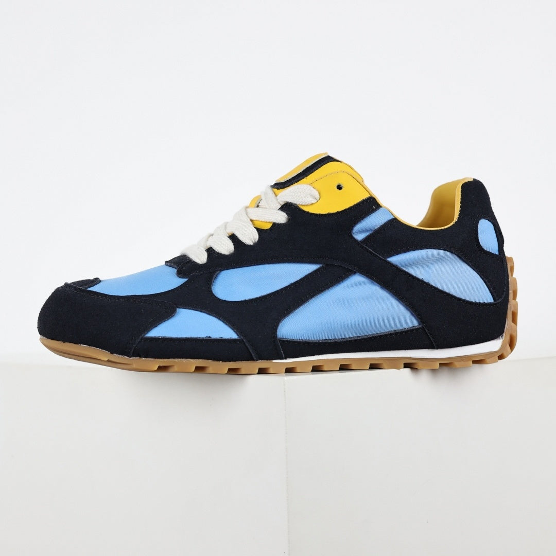 Bottega Veneta Orbit Flash Sneakers in Navy, Light Blue & Yellow - image 7