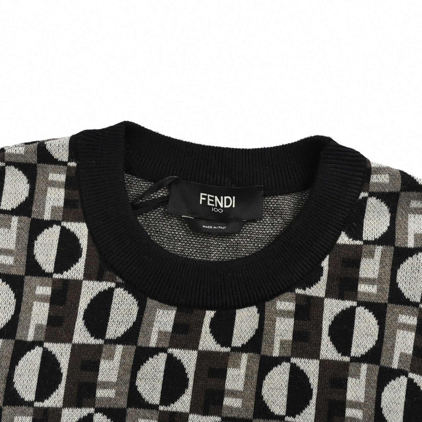 Fendi Graphic Jacquard Knit Crewneck - image 4