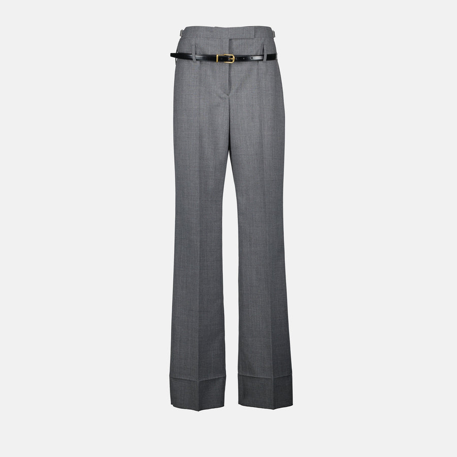 Prada Tailored Flared Wool Trousers