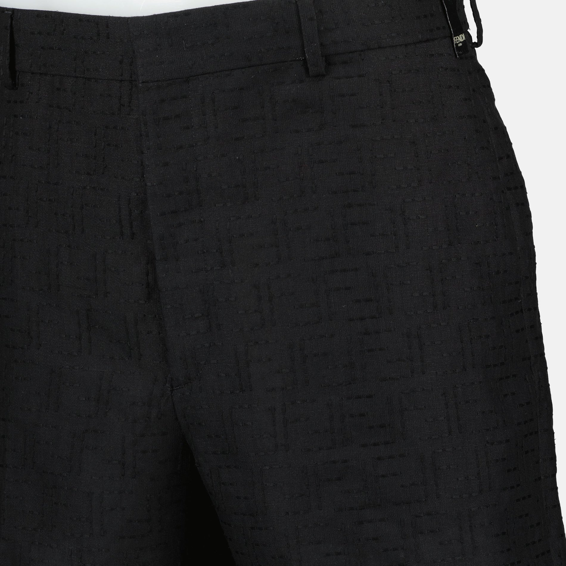 Fendi FF Linen Shorts - image 8