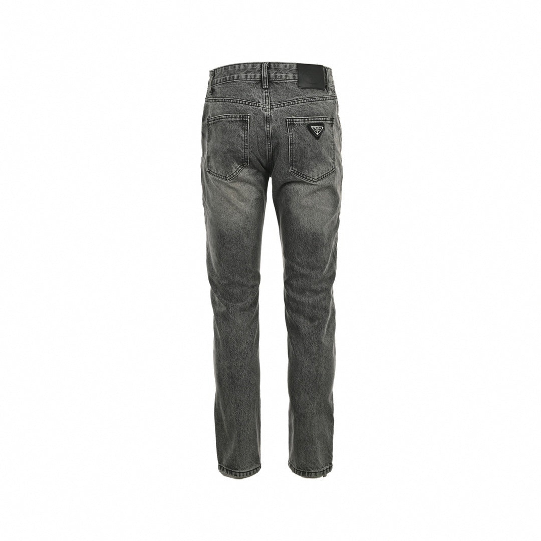 Prada Washed Black Slim Fit Denim Jeans - image 2