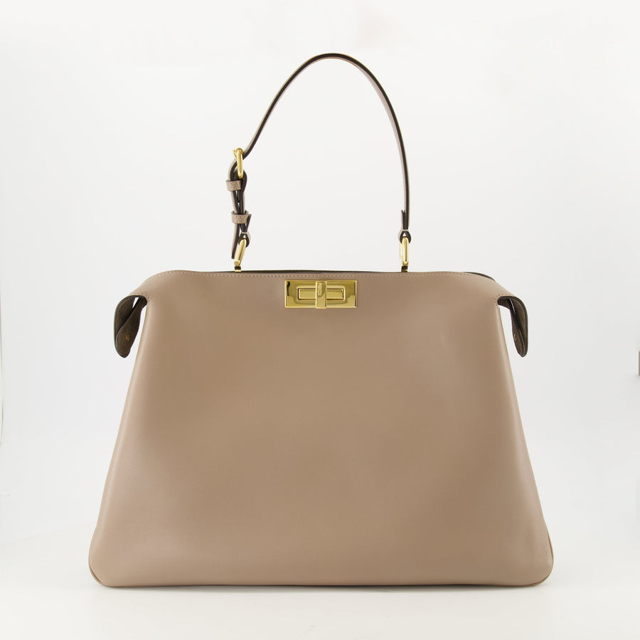 Fendi Peekaboo ISeeU Large – Beige Leather
