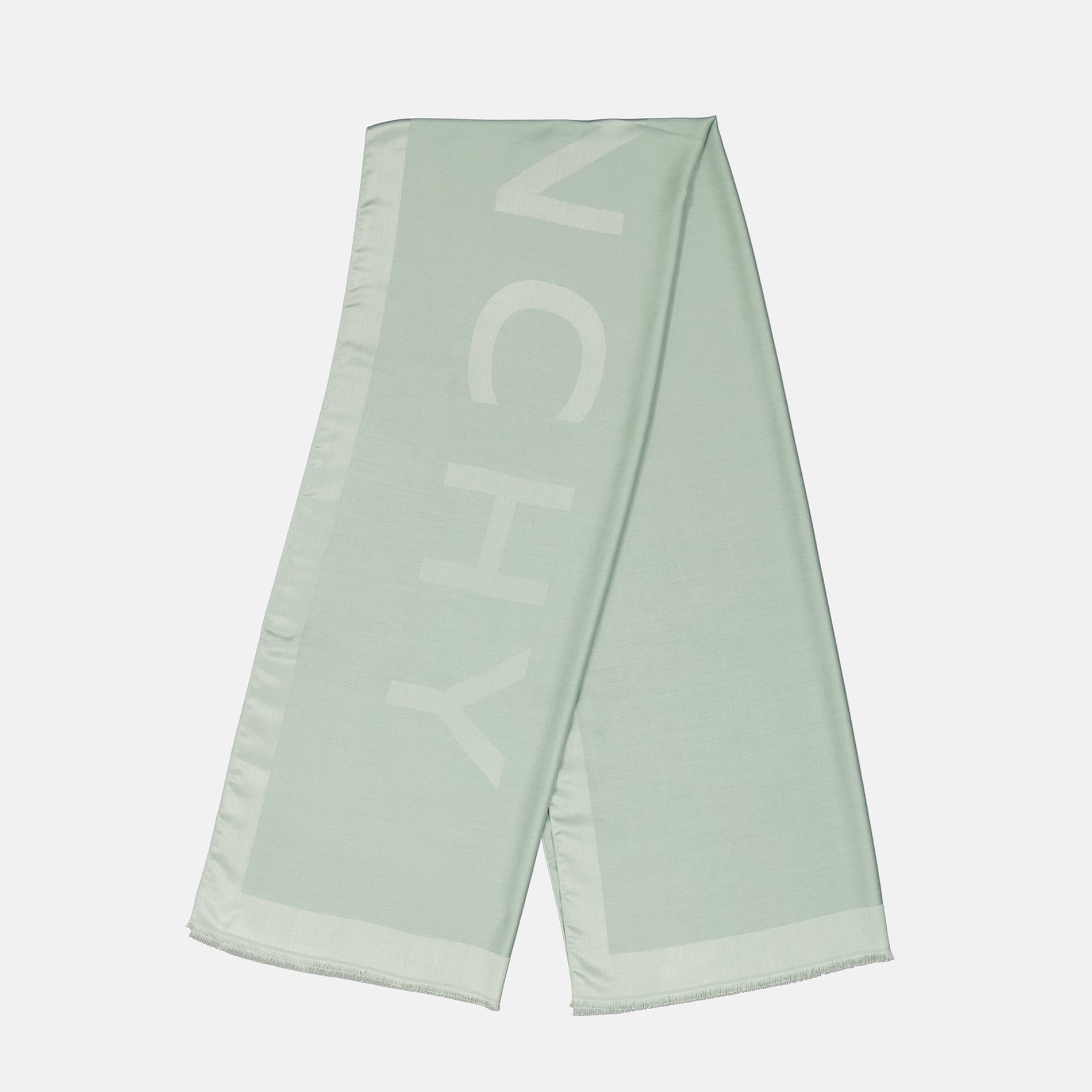 Givenchy Logo Scarf – Mint Green - image 2