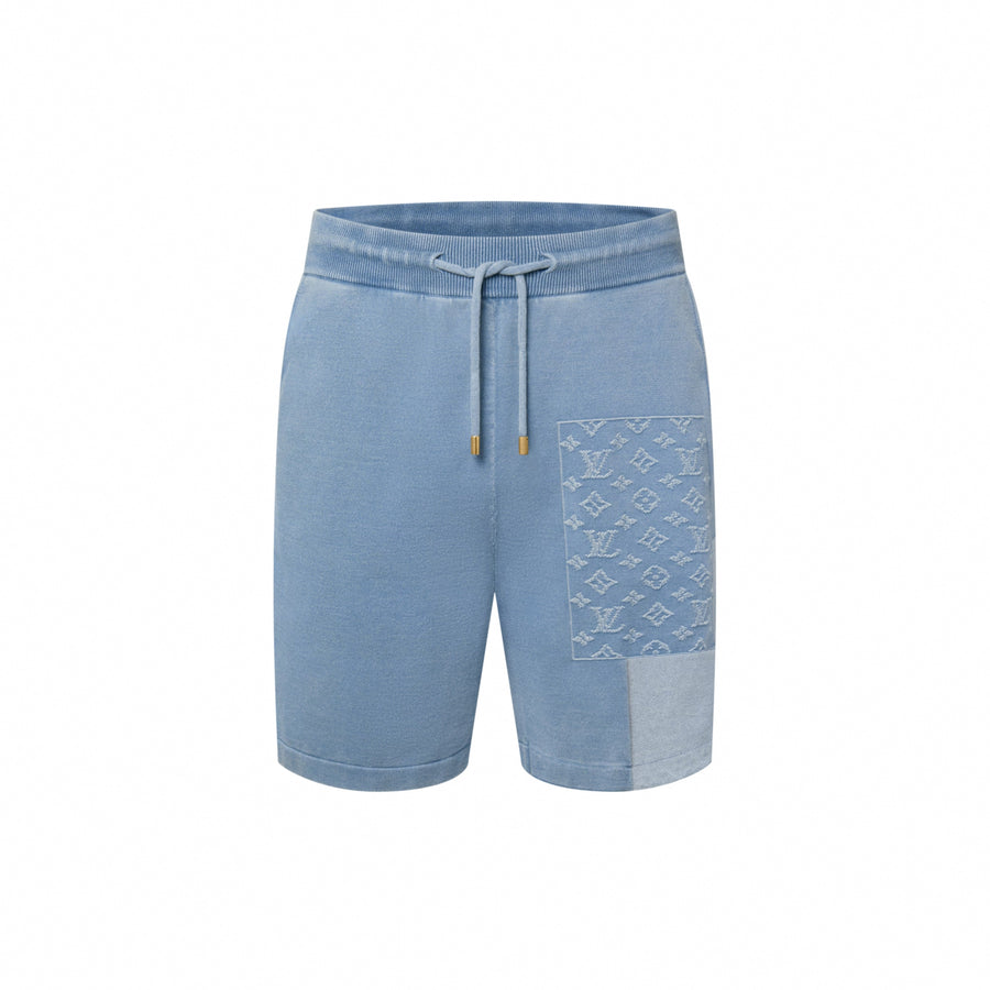 Louis Vuitton LV Knitted Patchwork Denim Shorts