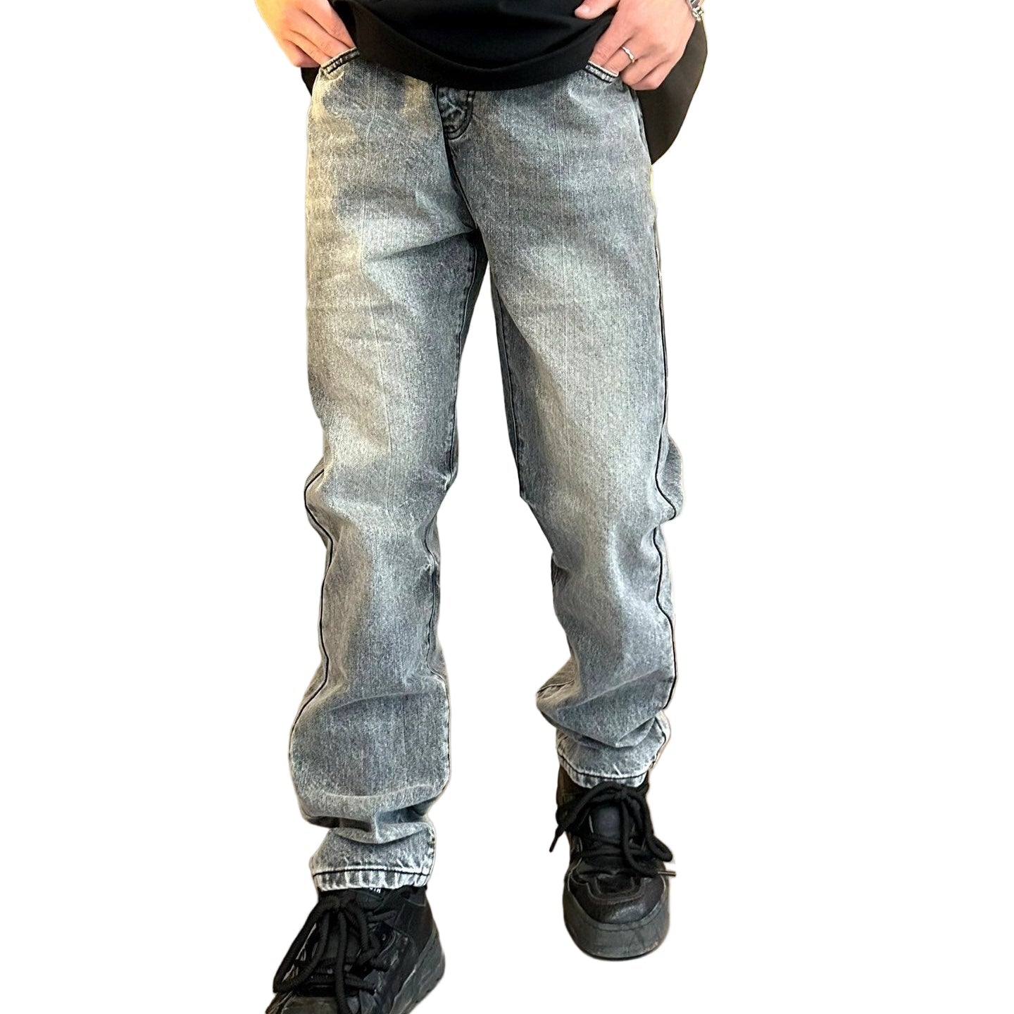 Prada Washed Black Slim Fit Denim Jeans - image 9