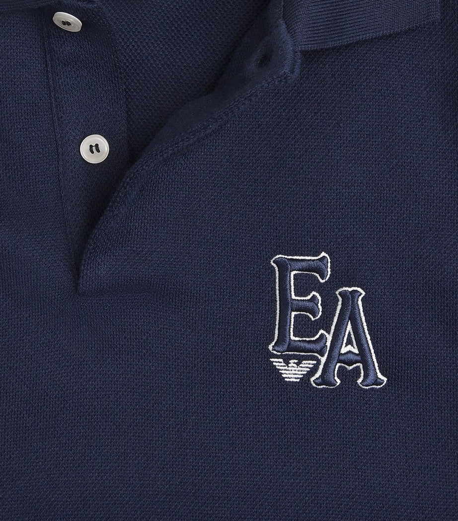 Emporio Armani EA Logo Cotton Polo Shirt - image 2