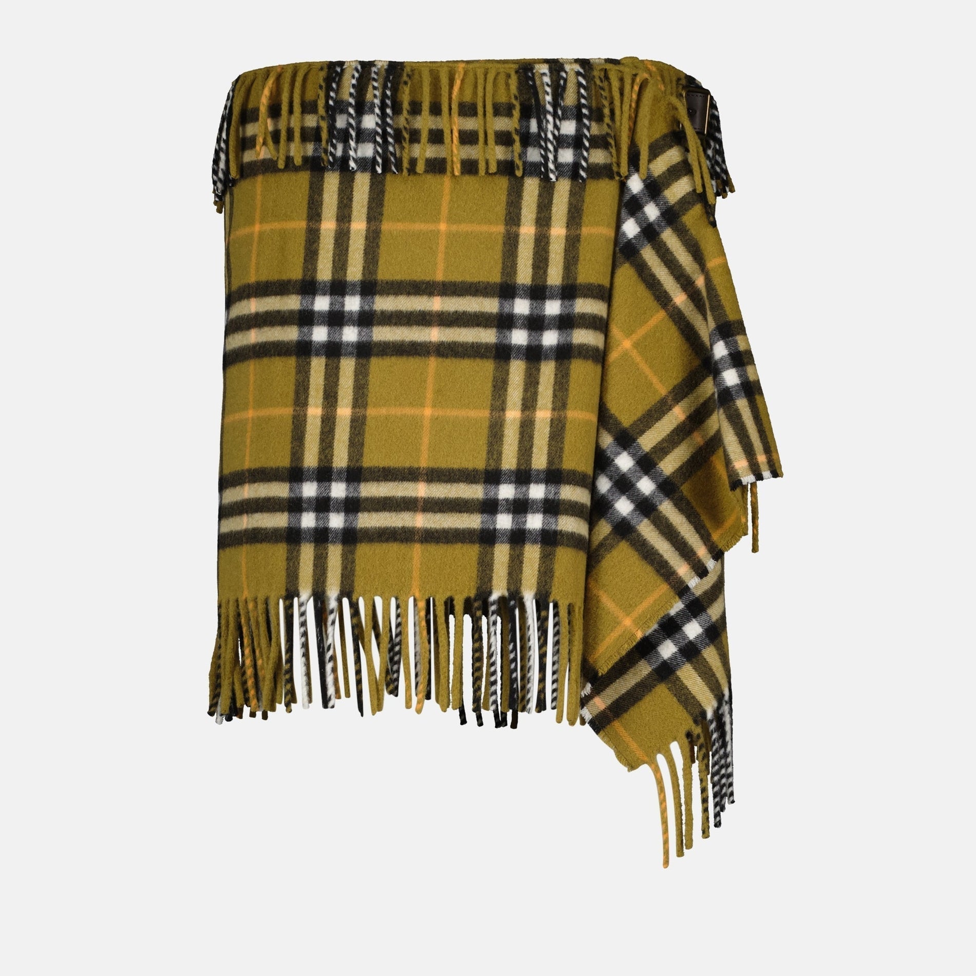 Burberry Checkered Wrap Skirt