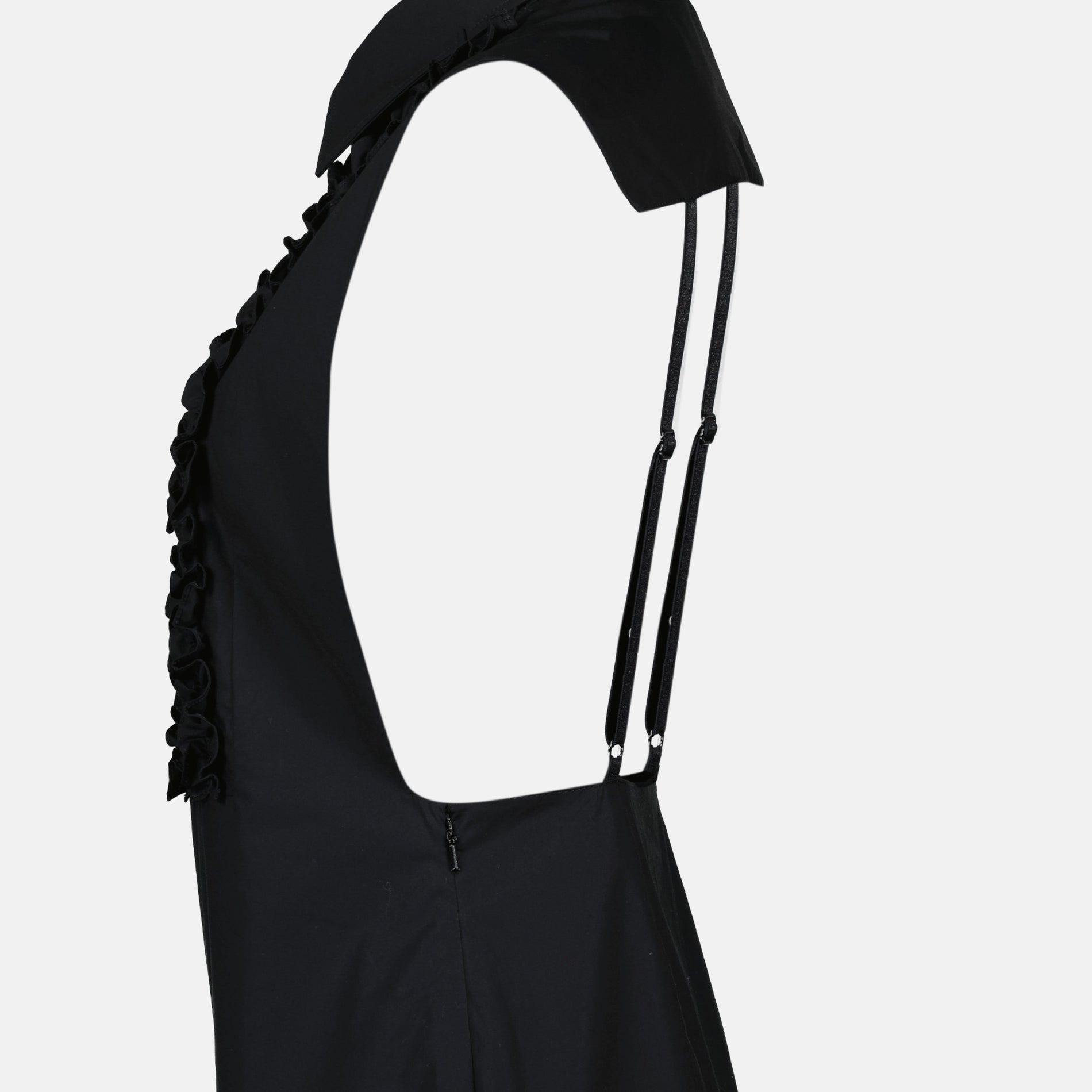 Moschino Ruffle-Bib Sleeveless Mini Dress - image 4
