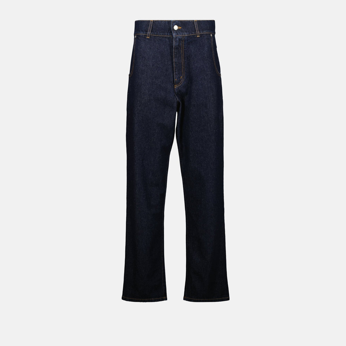 Straight-Leg Denim Jeans