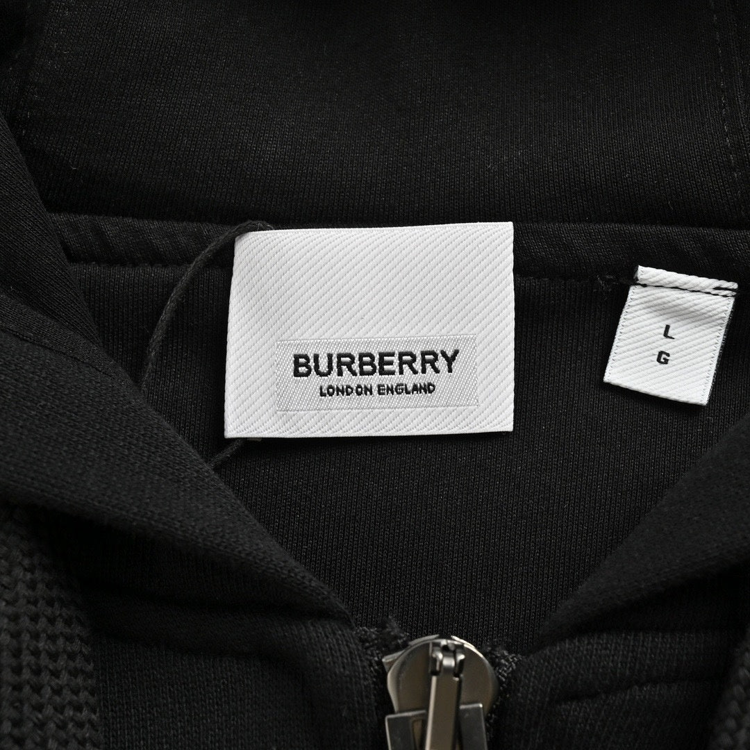 Burberry Icon Zip-Up Hoodie – Black - image 6