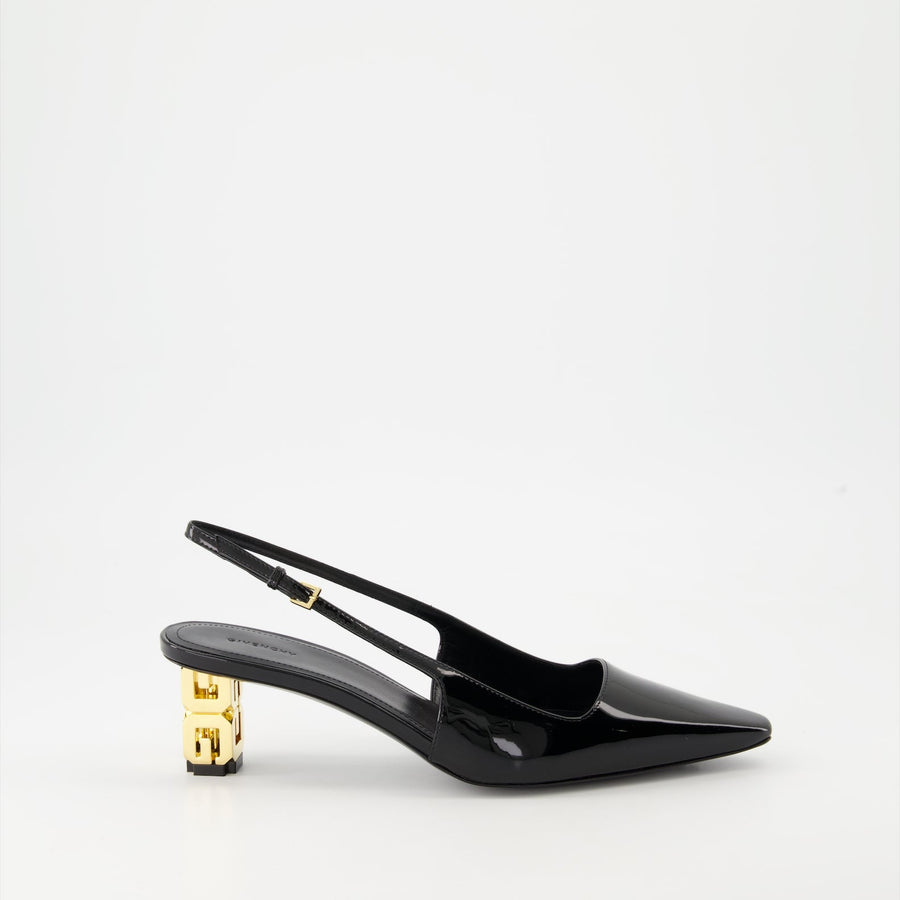 Givenchy Slingback Pumps with G Cube Heel
