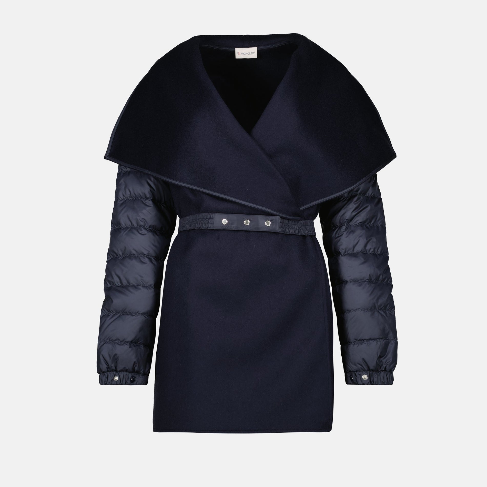 Moncler Quilted Wool Cape