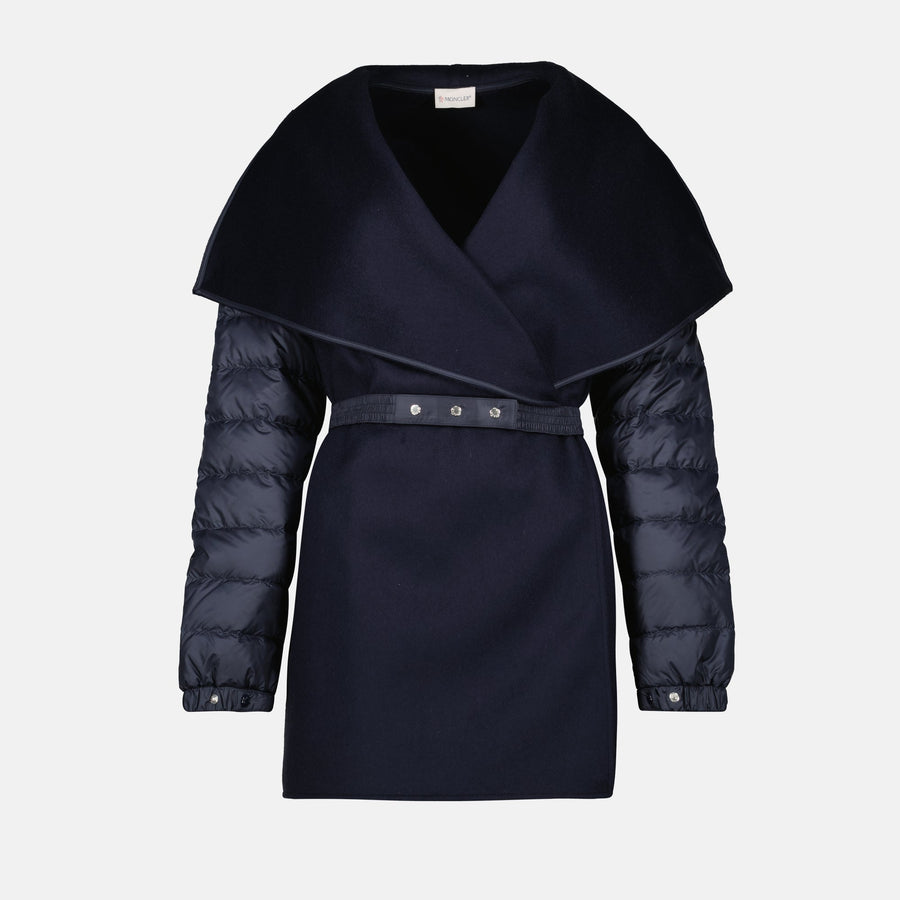 Moncler Quilted Wool Cape
