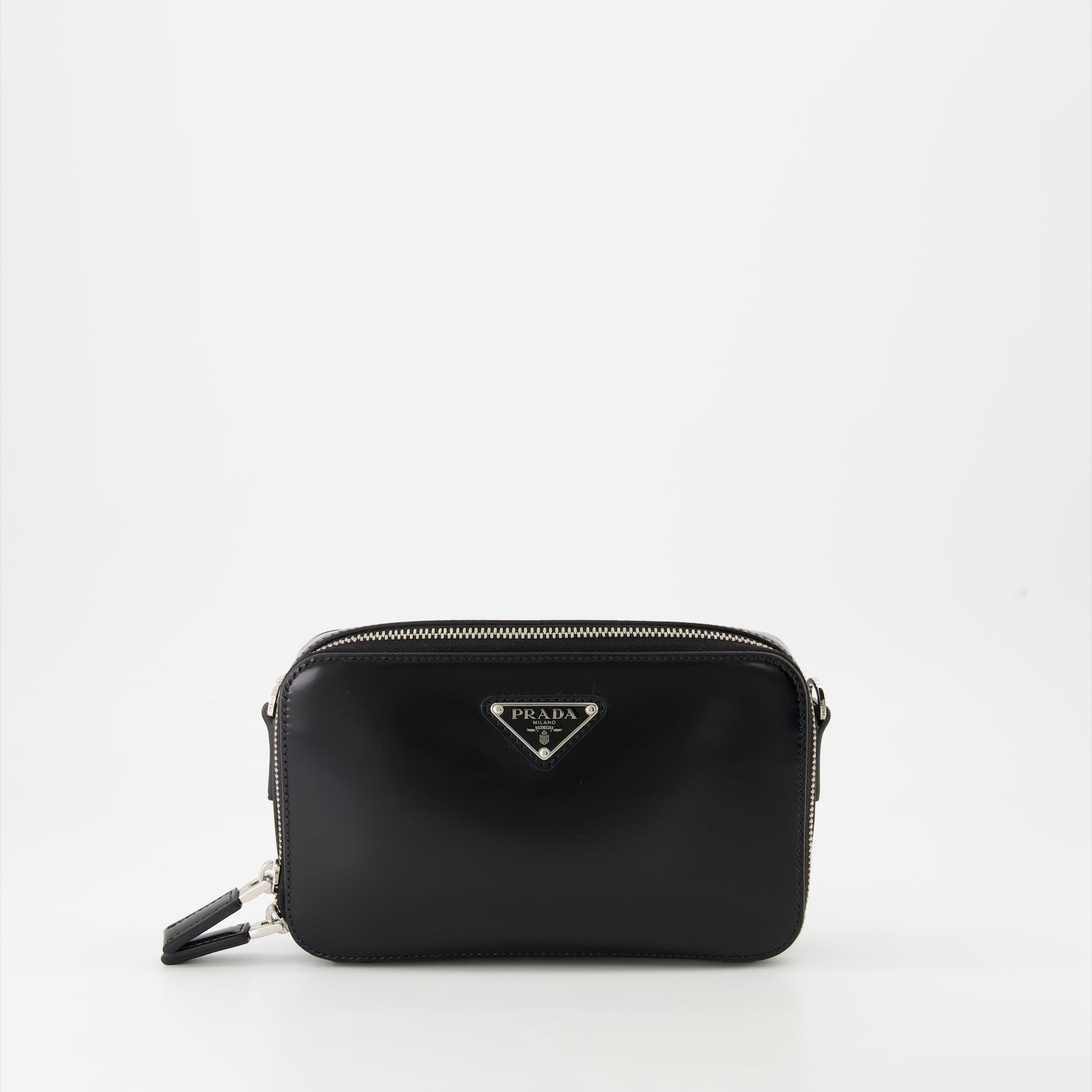 Prada Brushed Leather Brick Bag