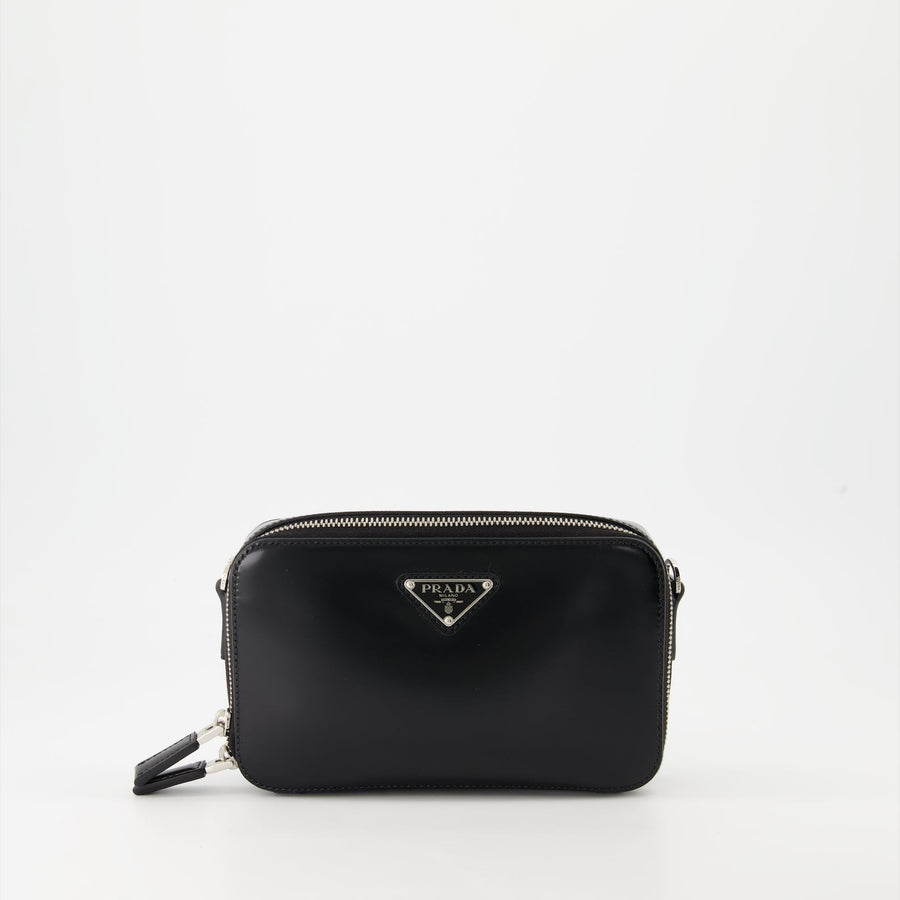 Prada Brushed Leather Brick Bag