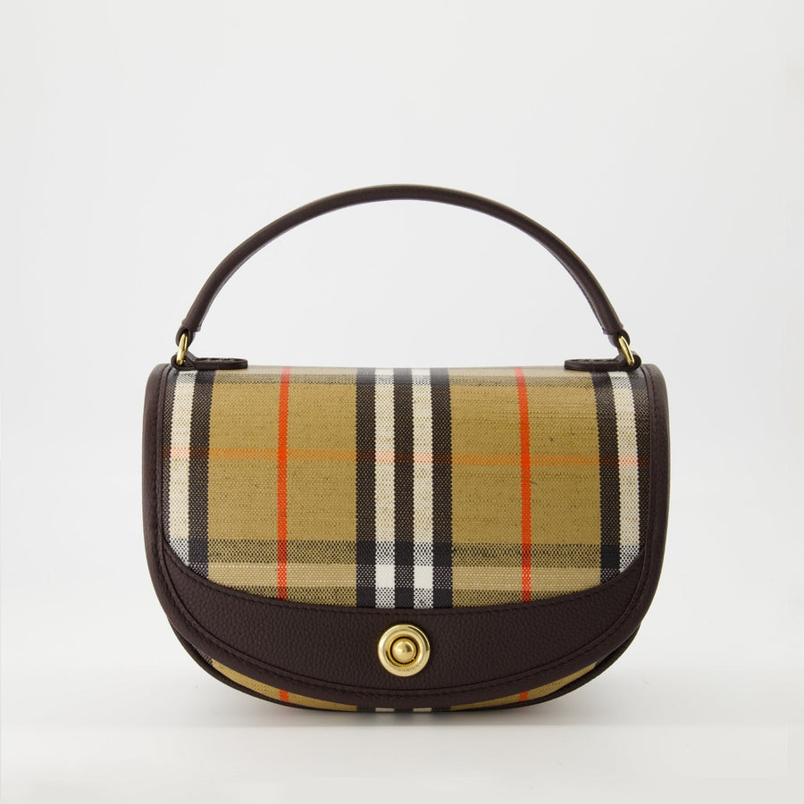 Burberry Check Mini Shoulder Bag-Archive Beige & Brown