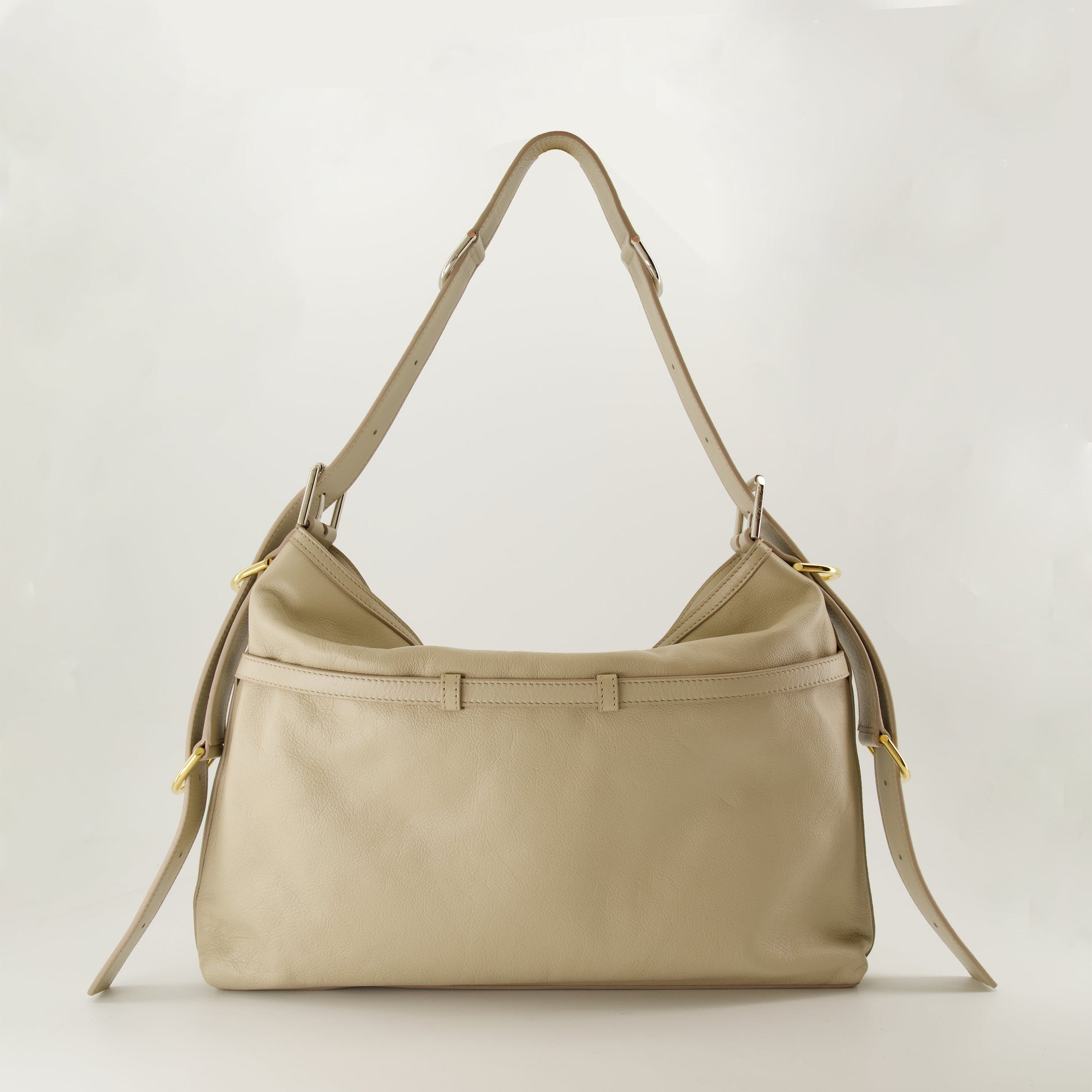 Givenchy Beige Leather Slouchy Shoulder Bag with Harness Detail - image 2