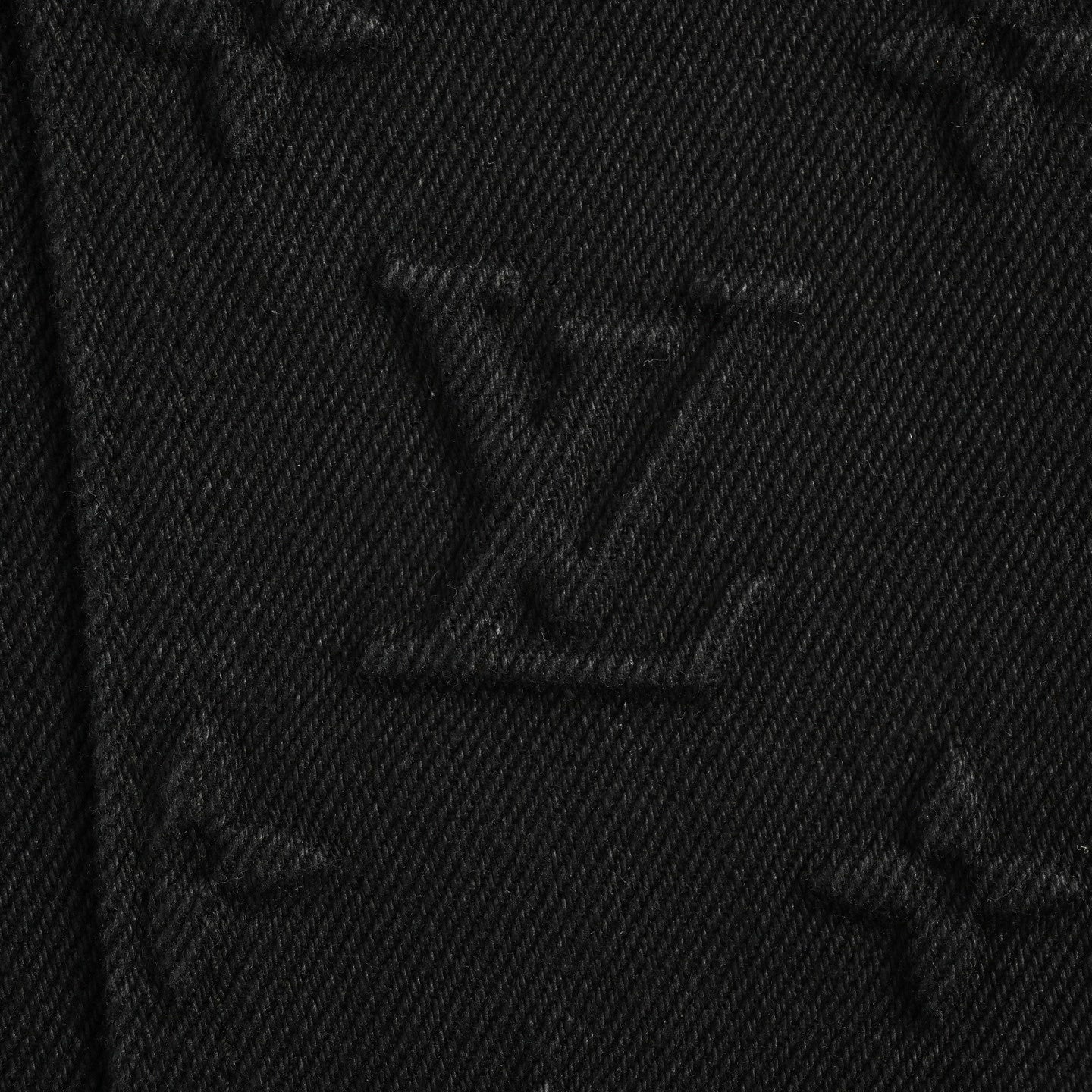Louis Vuitton Black Monogram Embossed Utility Denim Pants - image 5