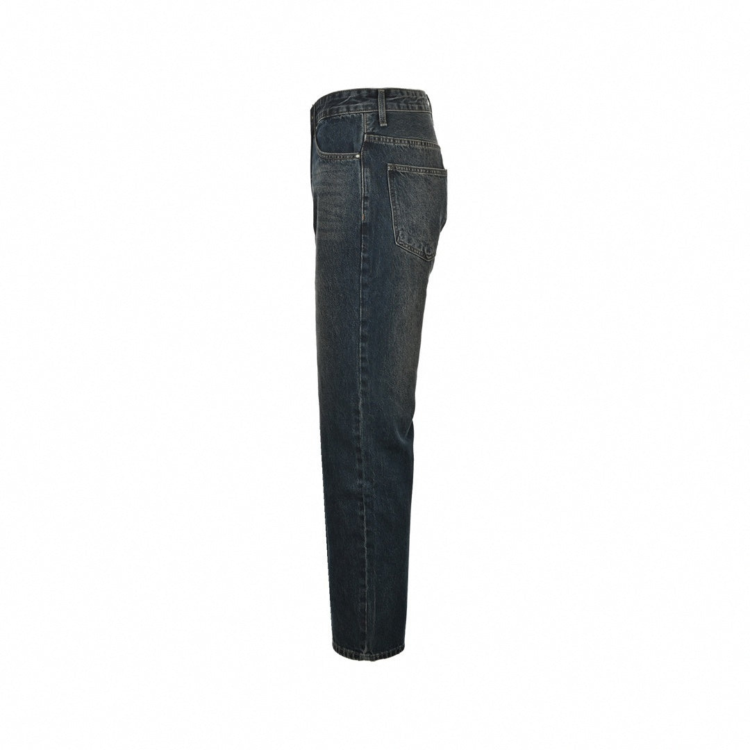 Louis Vuitton Classic Indigo Denim Jeans with Embroidered Back Pocket - image 3