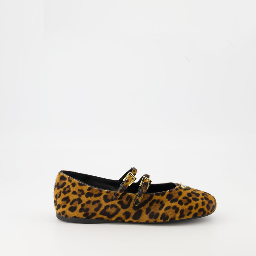 Prada Leopard Print Flats
