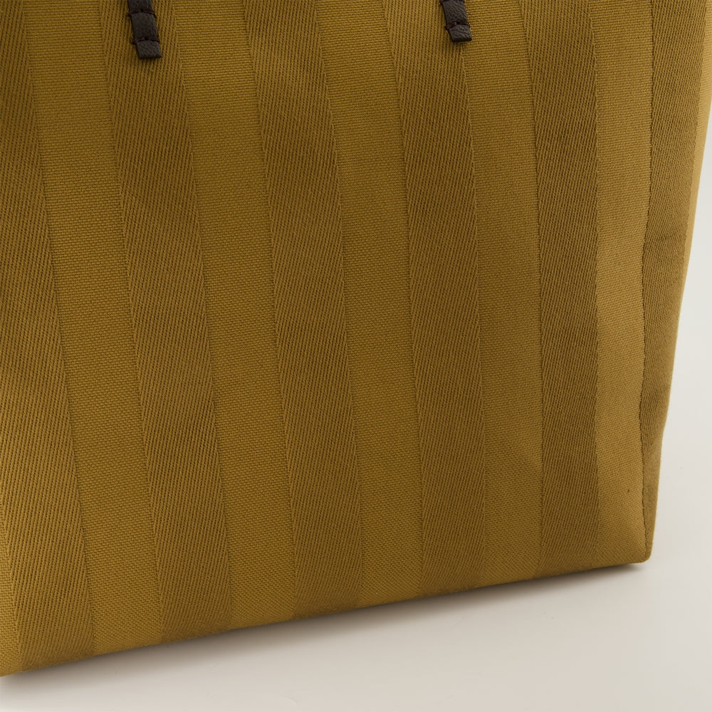 Fendi Canvas Shopper Tote – Camel - image 3
