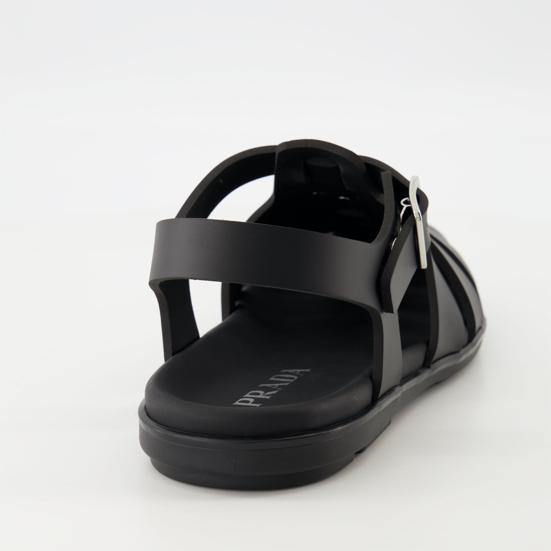 Prada Black Rubber Sandals - image 4