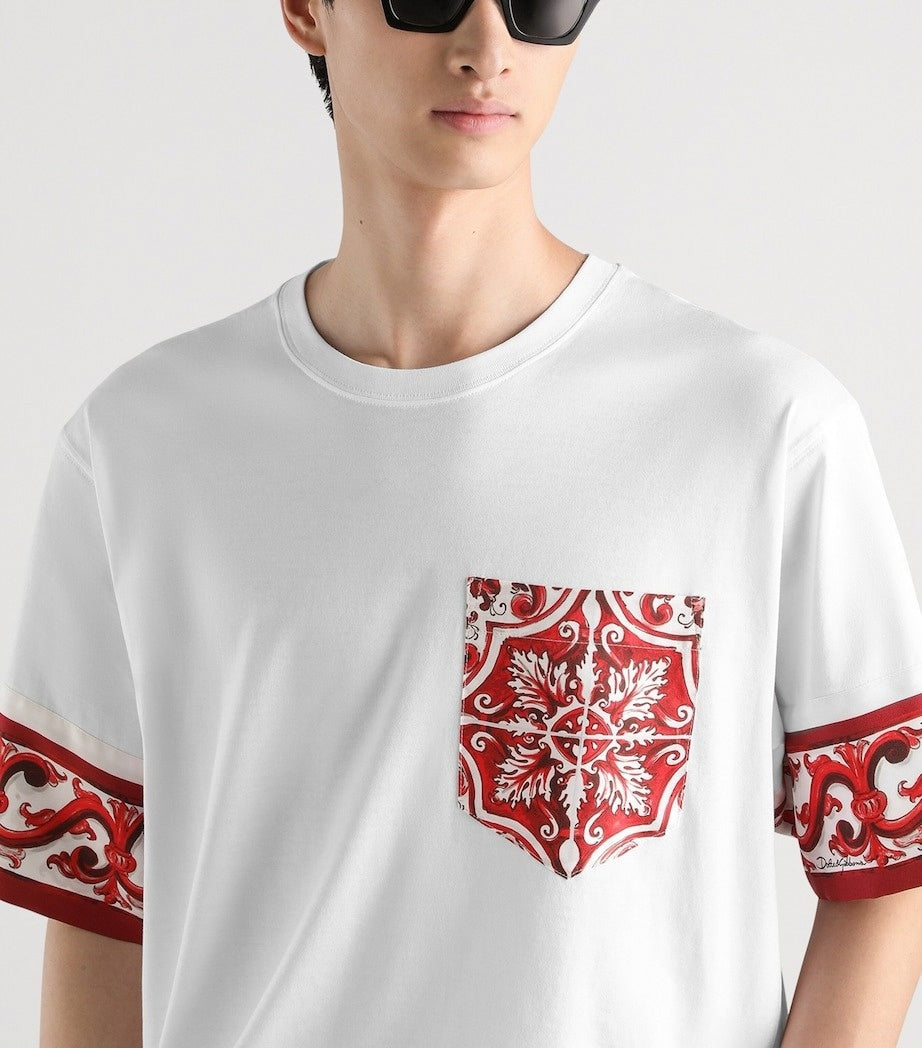 Dolce & Gabbana D&G Cotton Silk Majolica Print T-Shirt - image 2
