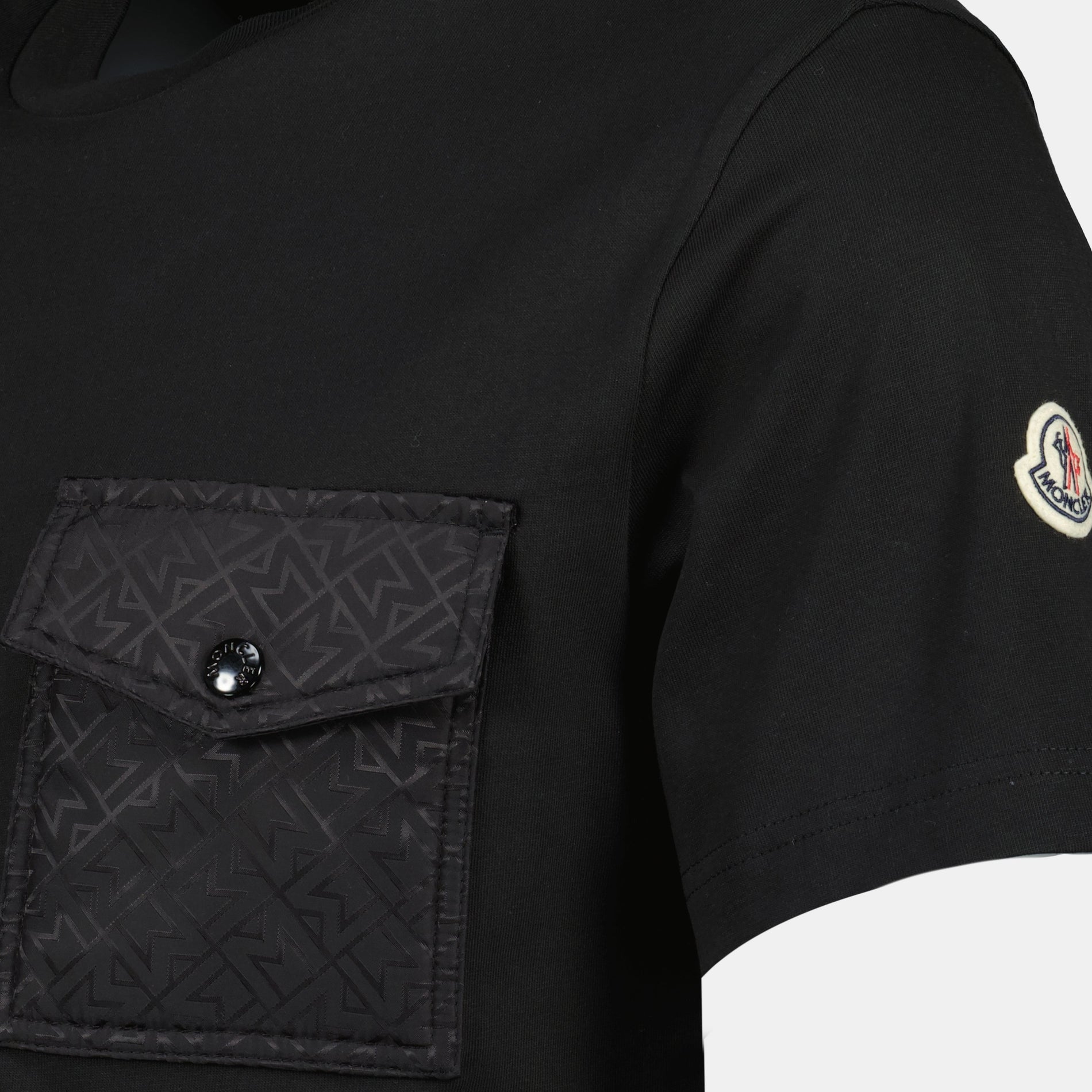 Moncler Black Monogram Pocket T-Shirt - image 5