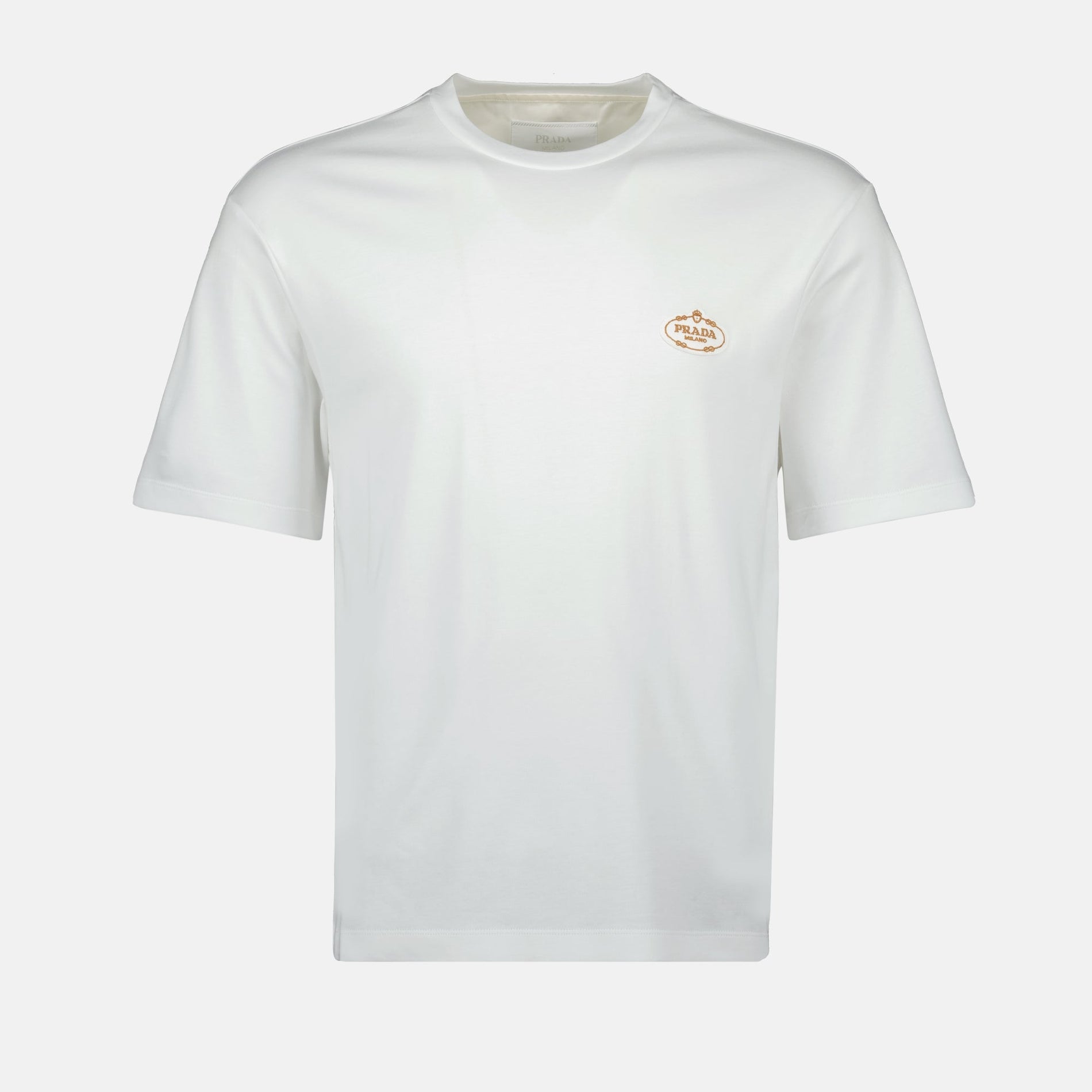 Prada Emblem Logo Cotton T-Shirt